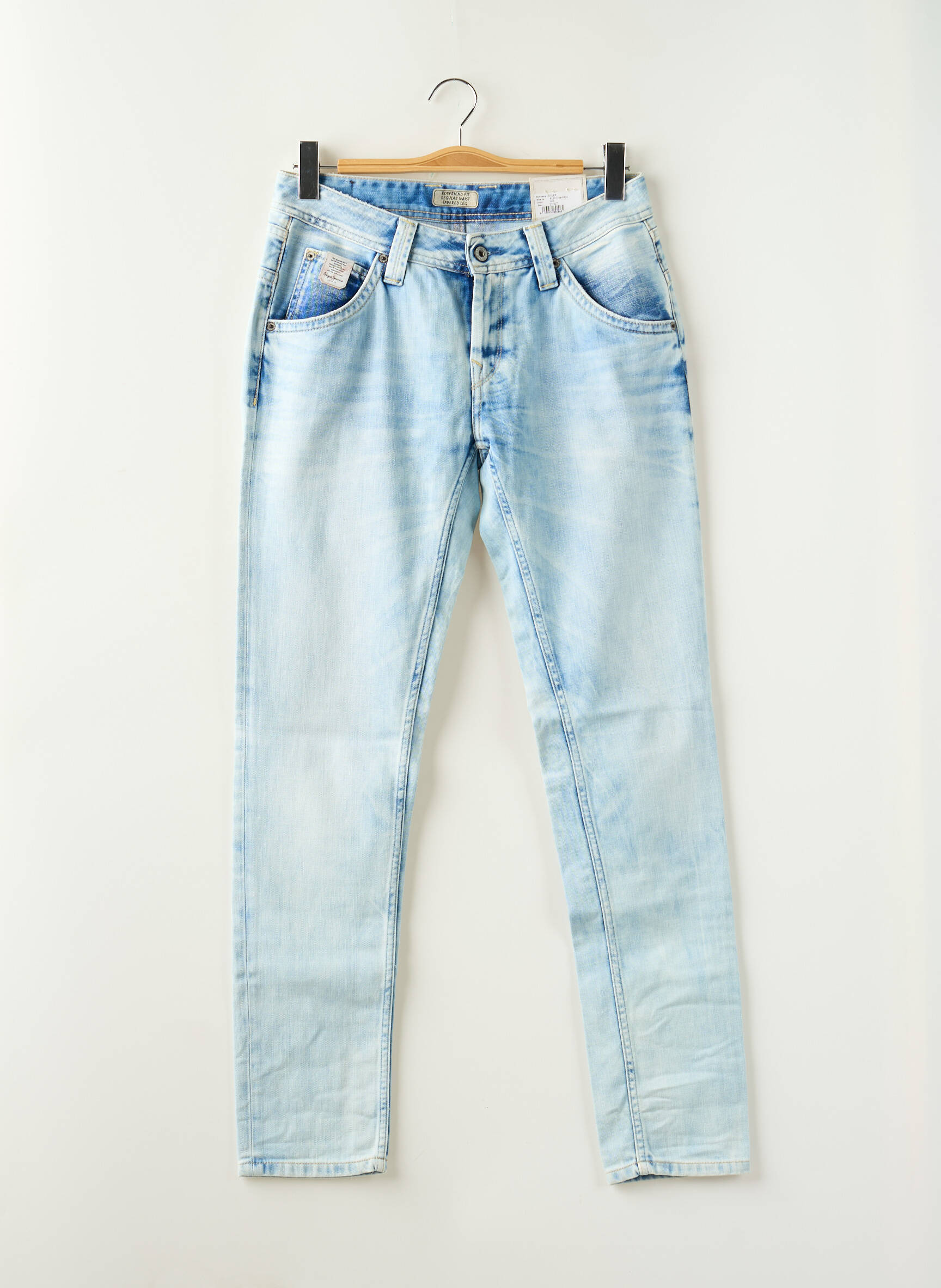 Boyfriend džinsai maža dydžio maža dydžio mėlyna PEPE JEANS moteris