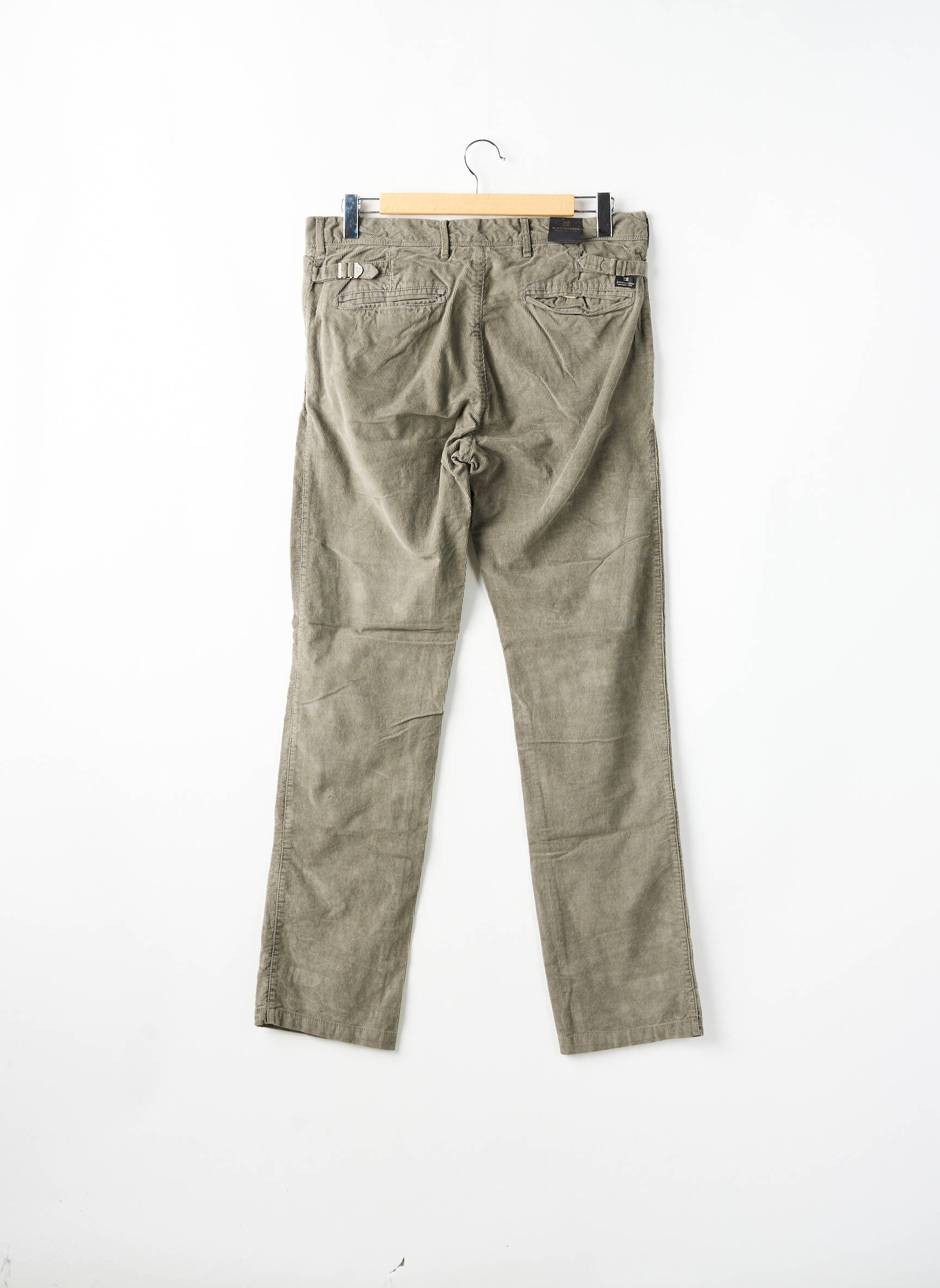 Chino kelnė uždarymas su užtrauktuku po mygtuku uždengimu normala dydis pilka SCOTCH & SODA moteris
