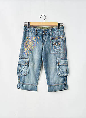 Pusilgių kelnių tamprumas maža dydžio mėlyna DENIM STUDIO moteris