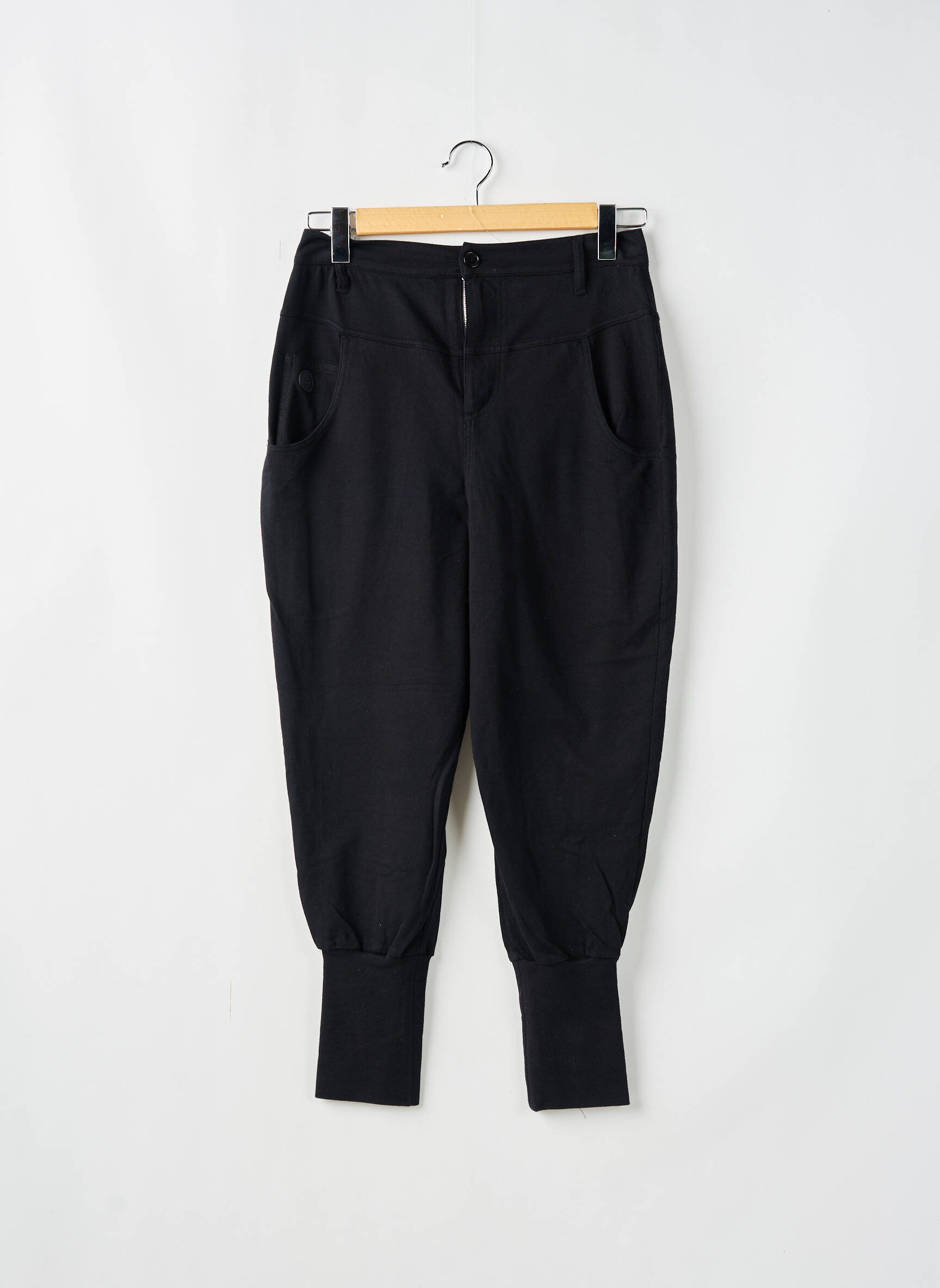 7/8 kelnės aukšta talija aukšta talija juodas CHEAP MONDAY moteris