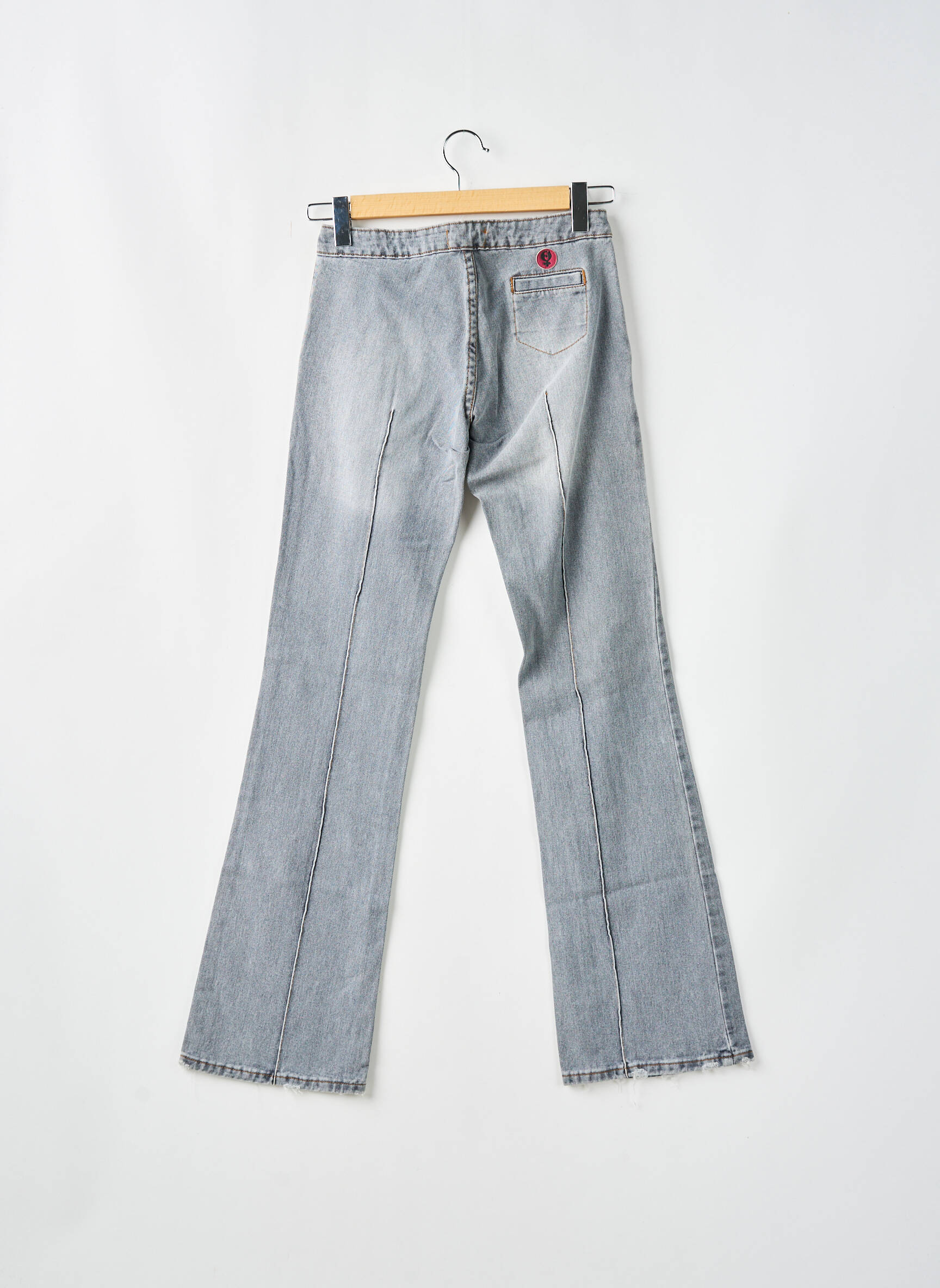 Bootcut džinsai užtrauktukas po lipduku uždarymas maža dydžio pilka CIMARRON moteris