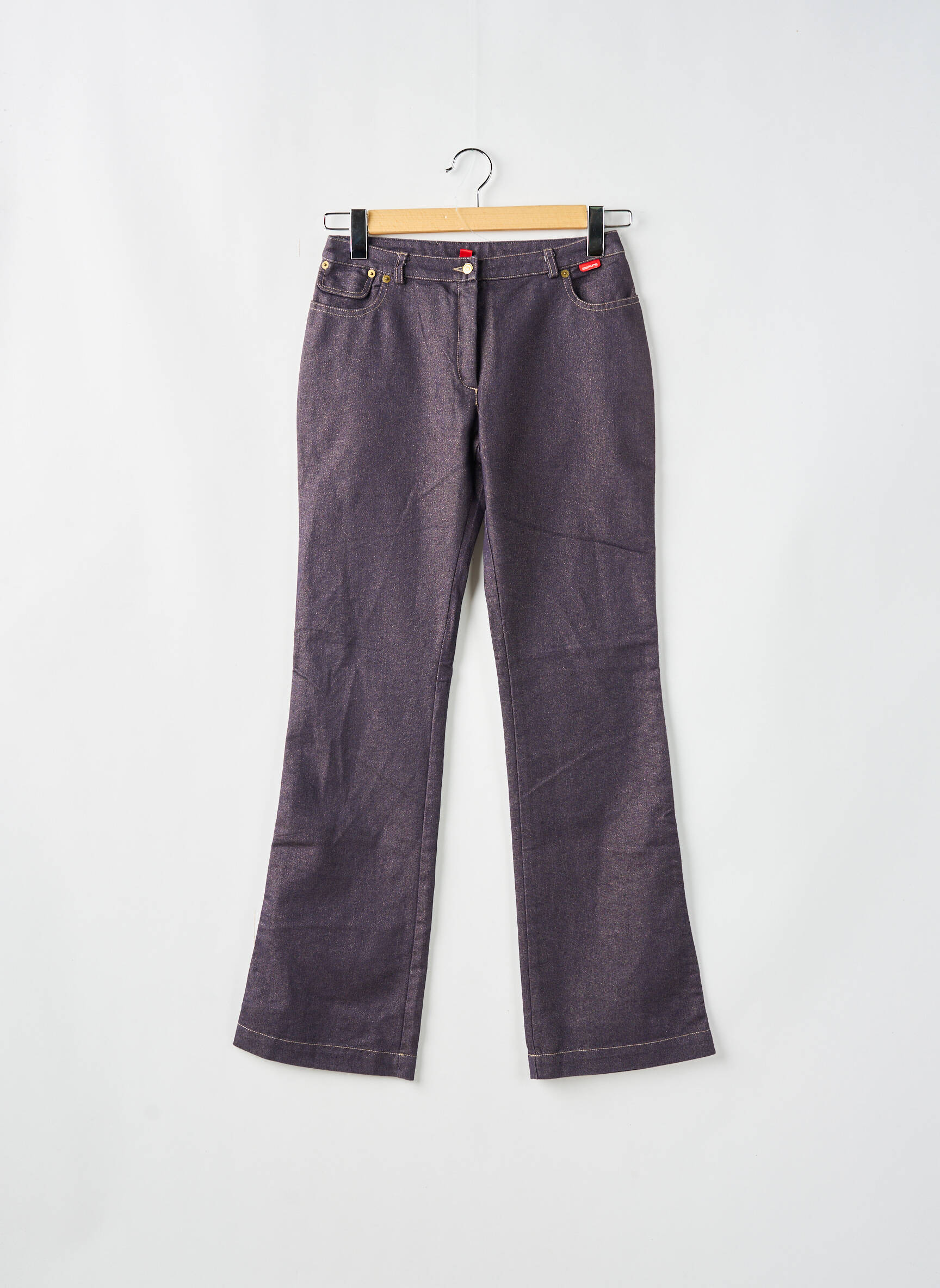 Bootcut džinsai aukšta talija aukšta talija mėlyna E PURE moteris