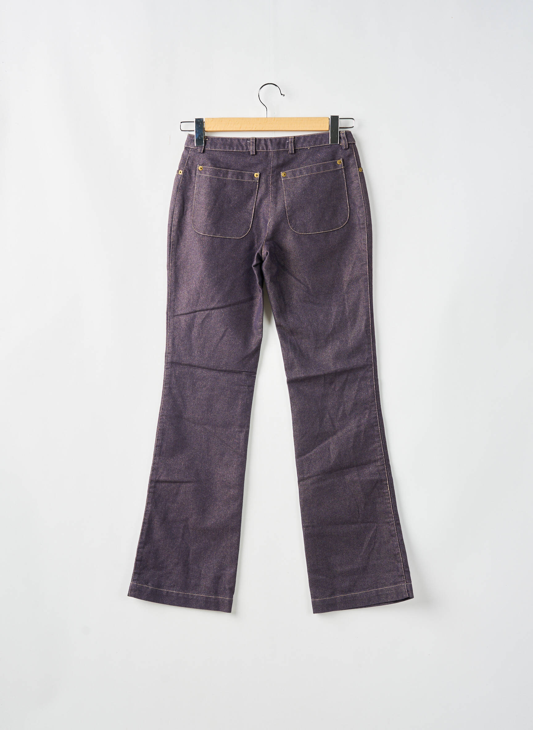 Bootcut džinsai aukšta talija aukšta talija mėlyna E PURE moteris