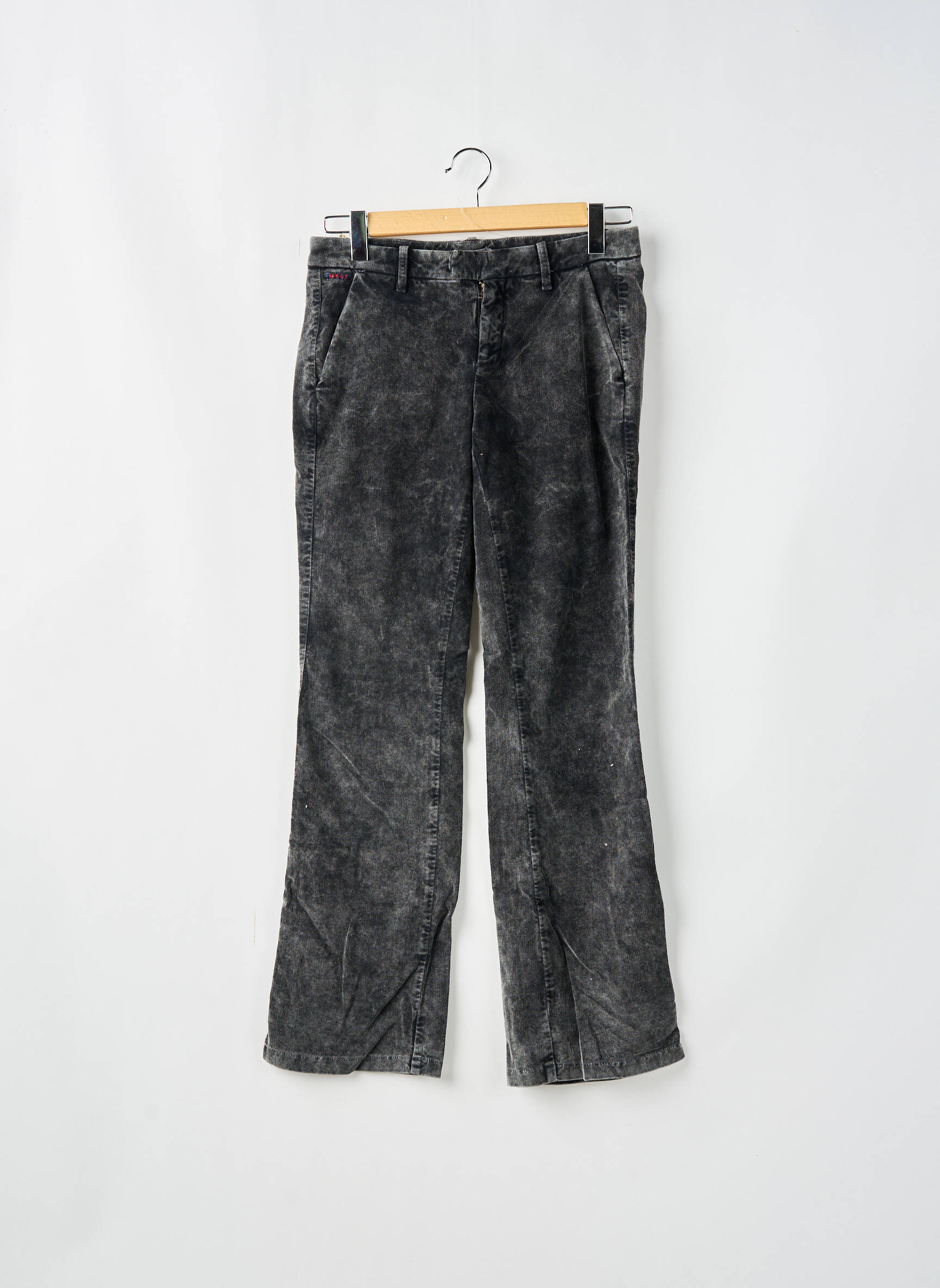 Chino kelnė užtrauktukas po atvartu su kabliu maža dydžio pilka ESZ DENIM vyras