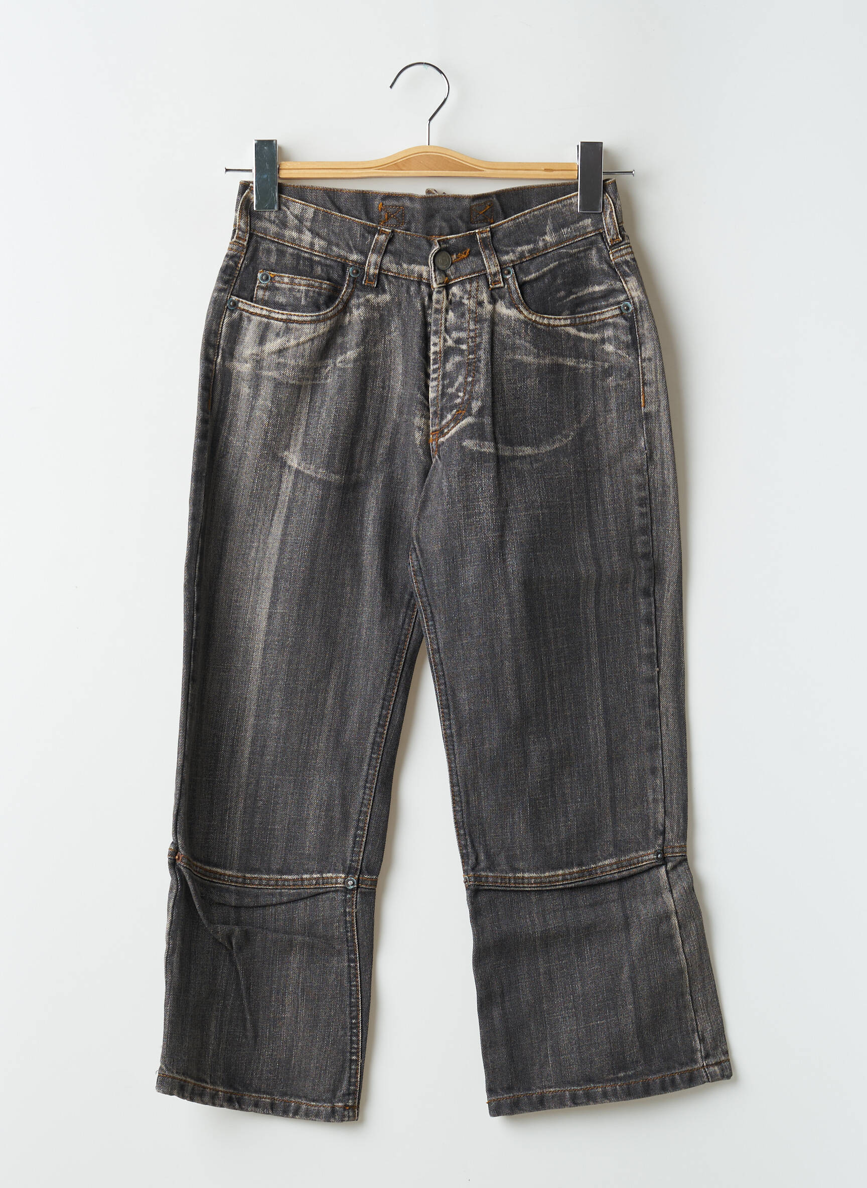 Bootcut džinsai aukšta talija aukšta talija pilka FREEMAN T.PORTER moteris