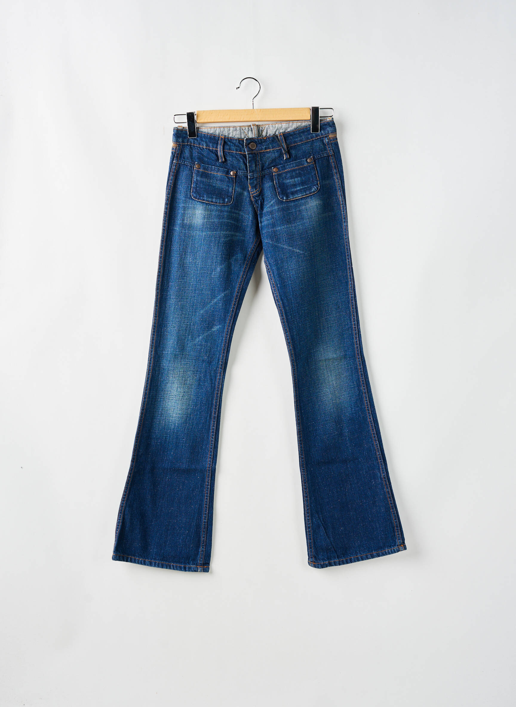 Bootcut džinsai brutinis audimas maža dydžio mėlyna MELTIN'POT moteris