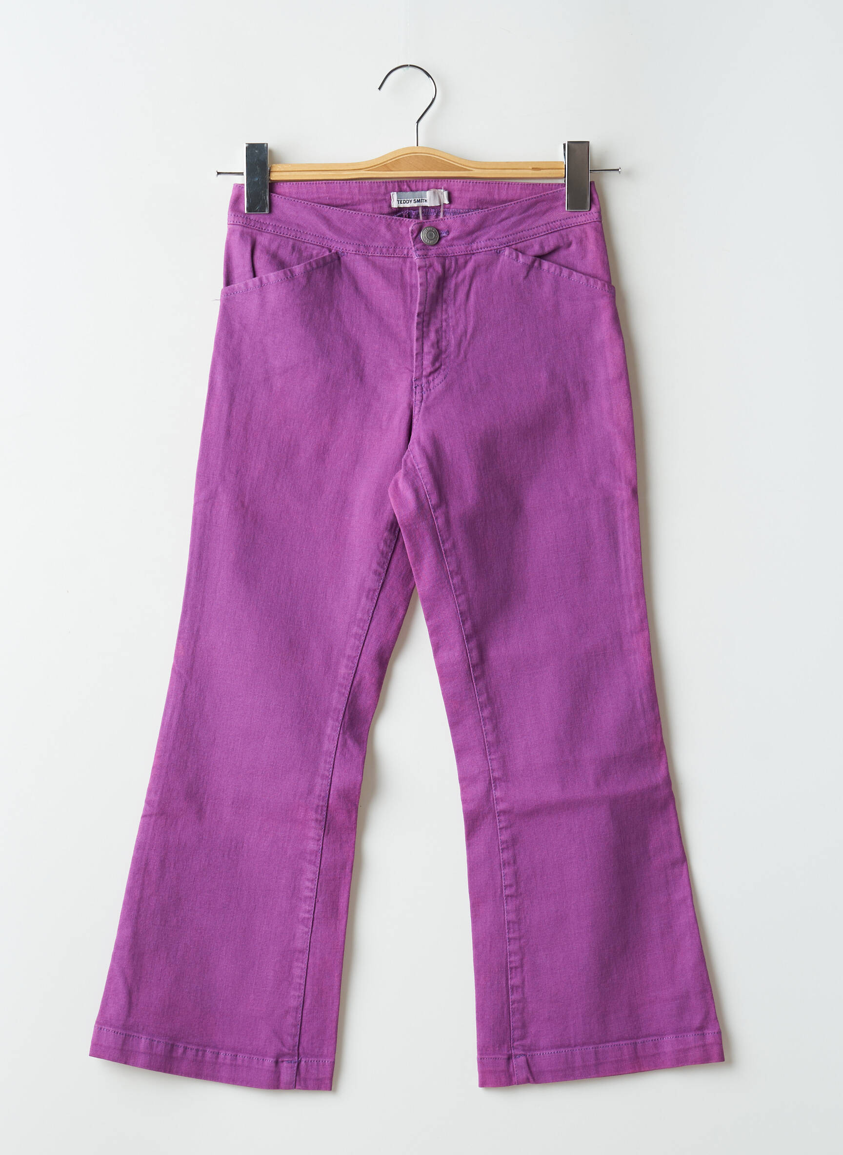 Tiesios kirpimo džinsai tamprumas normala dydis violetinis TEDDY SMITH moteris