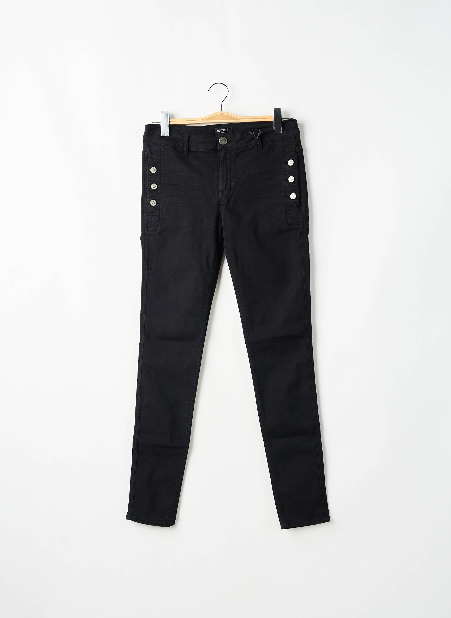 Lieknos džinsai tamprumas normala dydis juodas HEARTLESS JEANS moteris