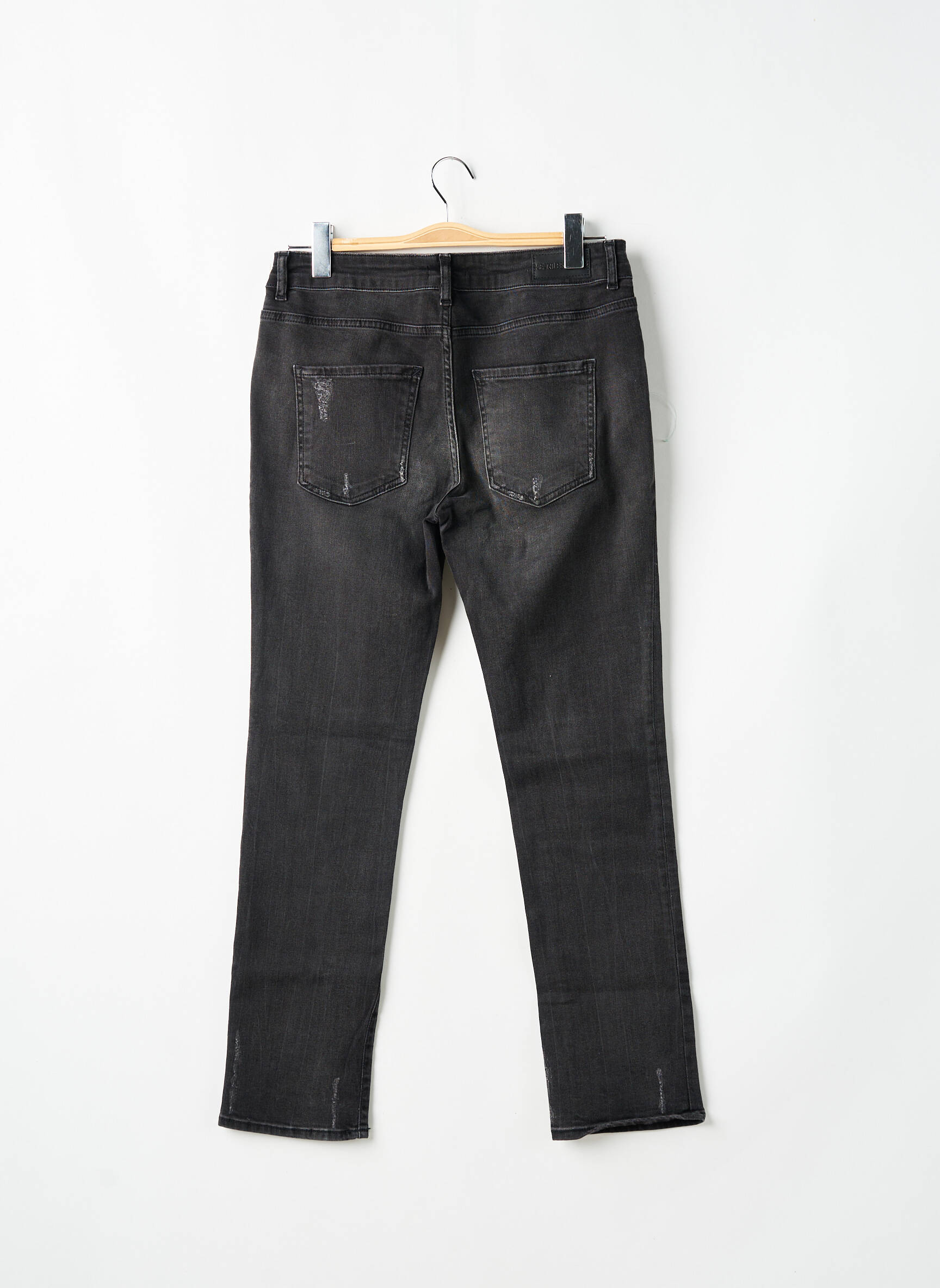 Lieknos džinsai nusidėvėjęs ir išblukęs efektas normala dydis juodas HEARTLESS JEANS moteris