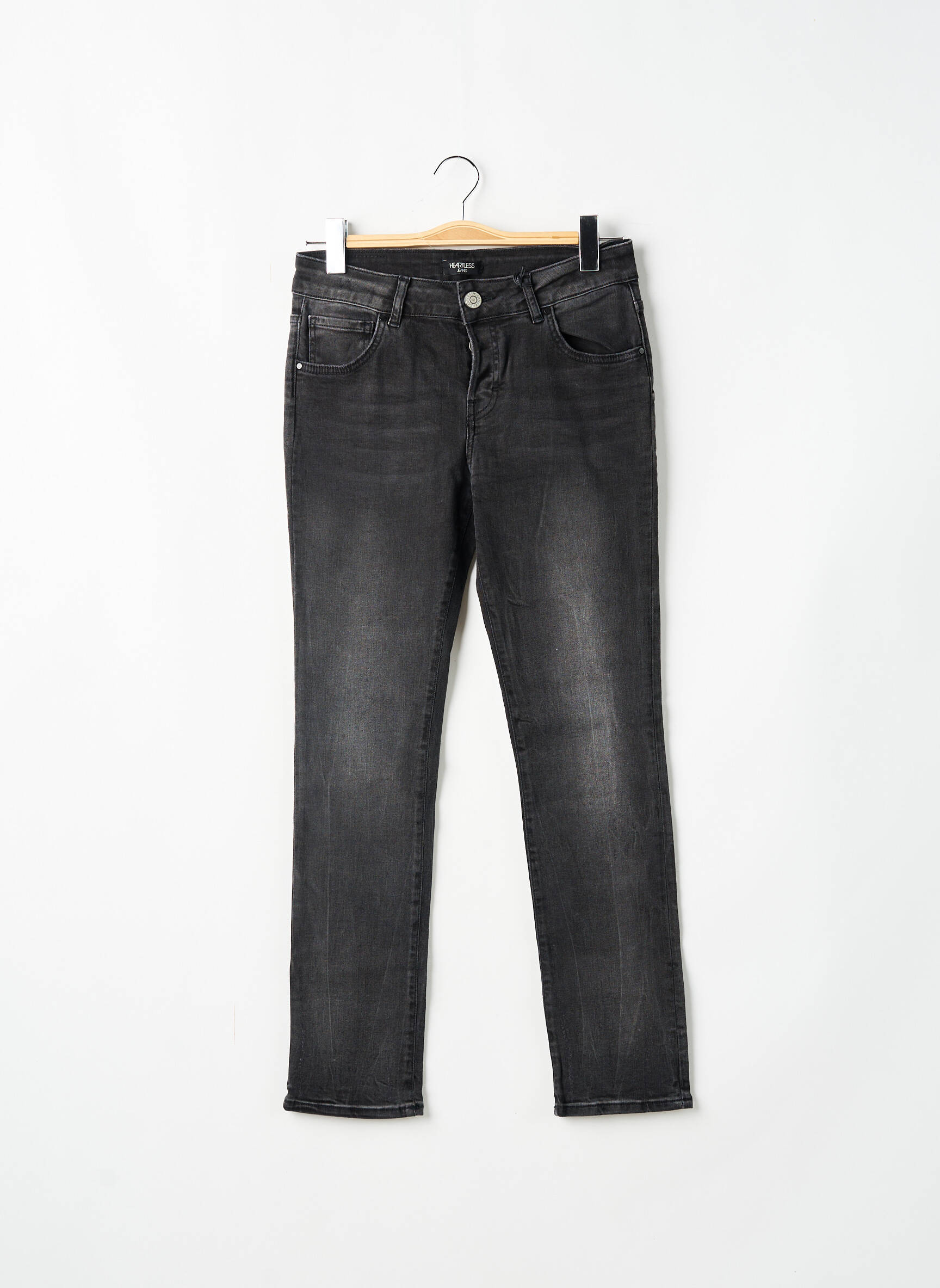 Lieknos džinsai maža dydžio maža dydžio juodas HEARTLESS JEANS moteris
