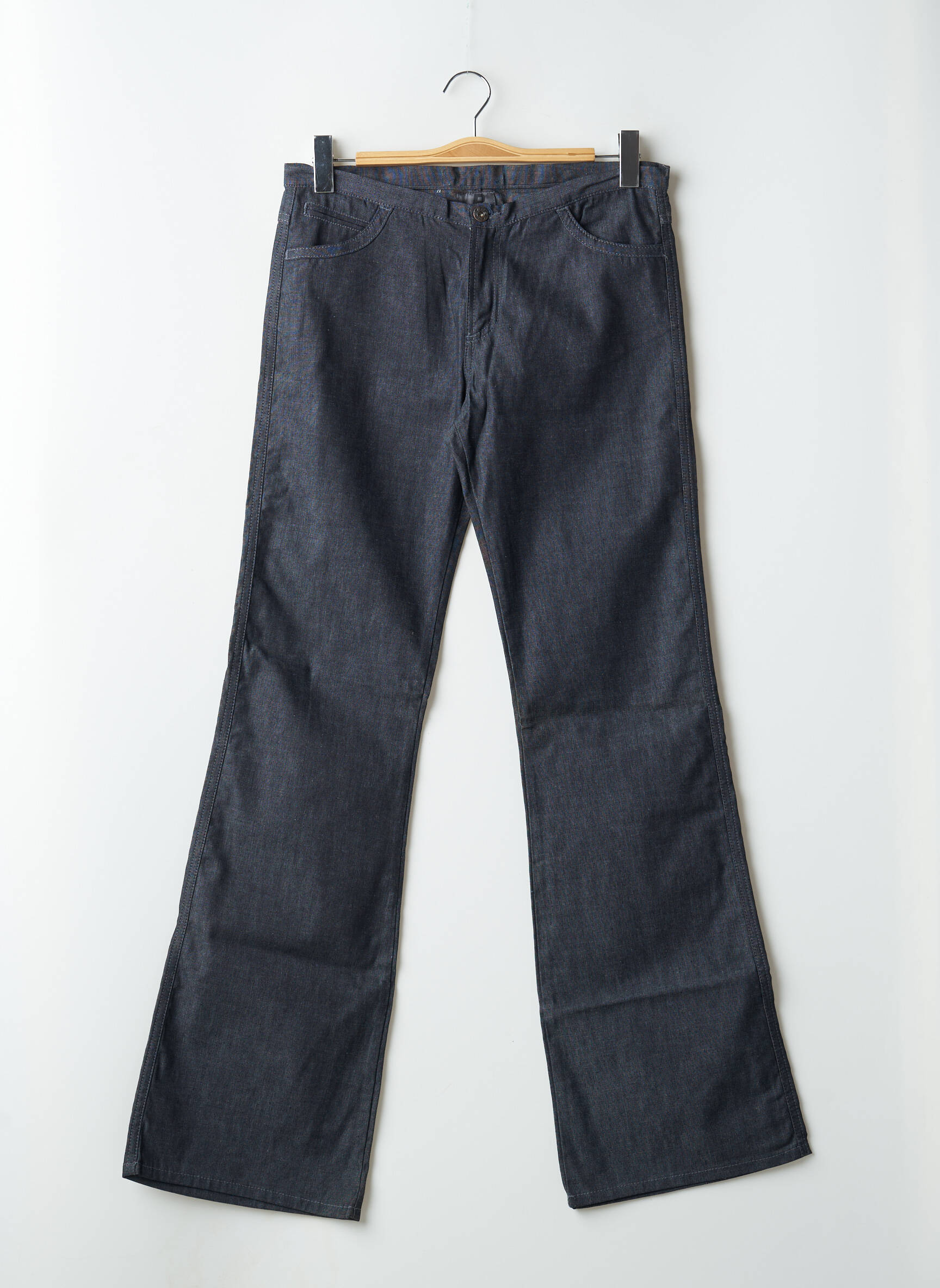 Bootcut džinsai brutinis audimas maža dydžio mėlyna RWD moteris