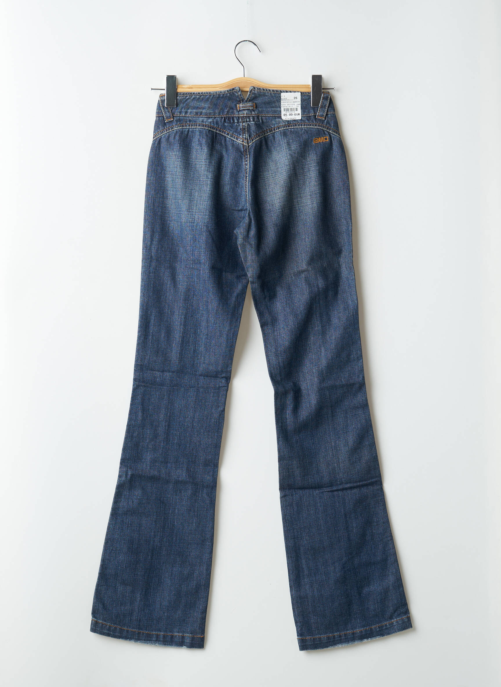 Bootcut džinsai tamprumas maža dydžio mėlyna RWD moteris
