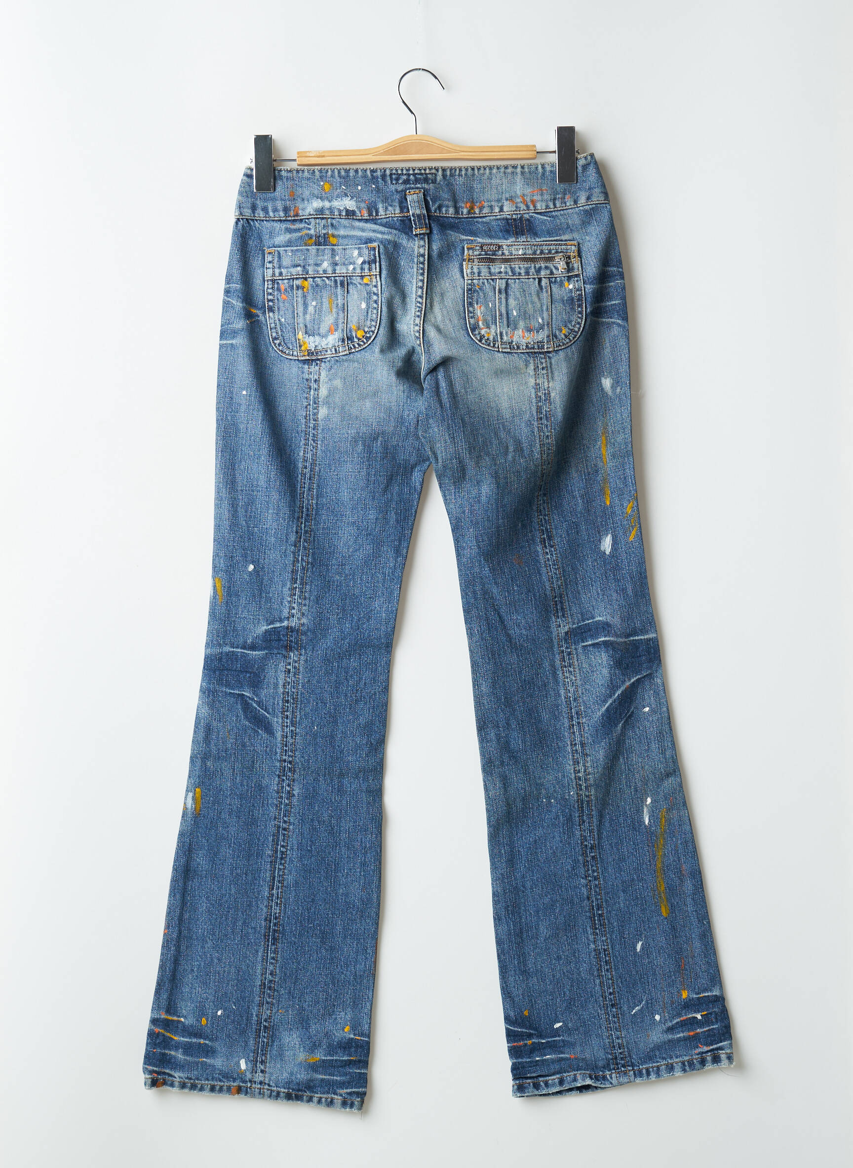 Bootcut džinsai tamprumas maža dydžio mėlyna RWD moteris