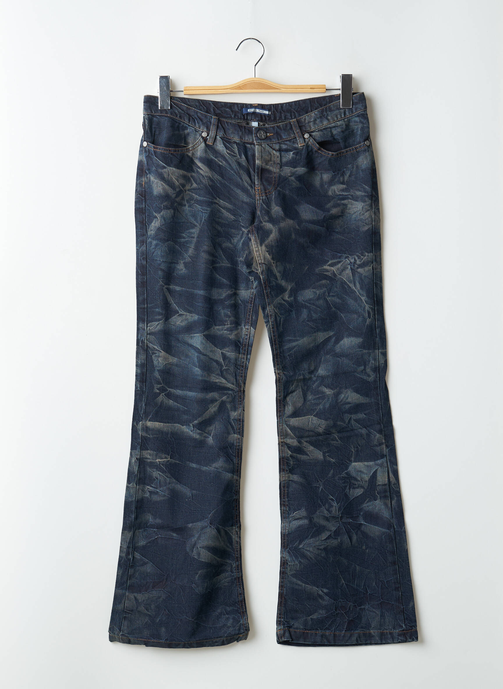 Bootcut džinsai tamprumas maža dydžio mėlyna SCHOOL RAG moteris