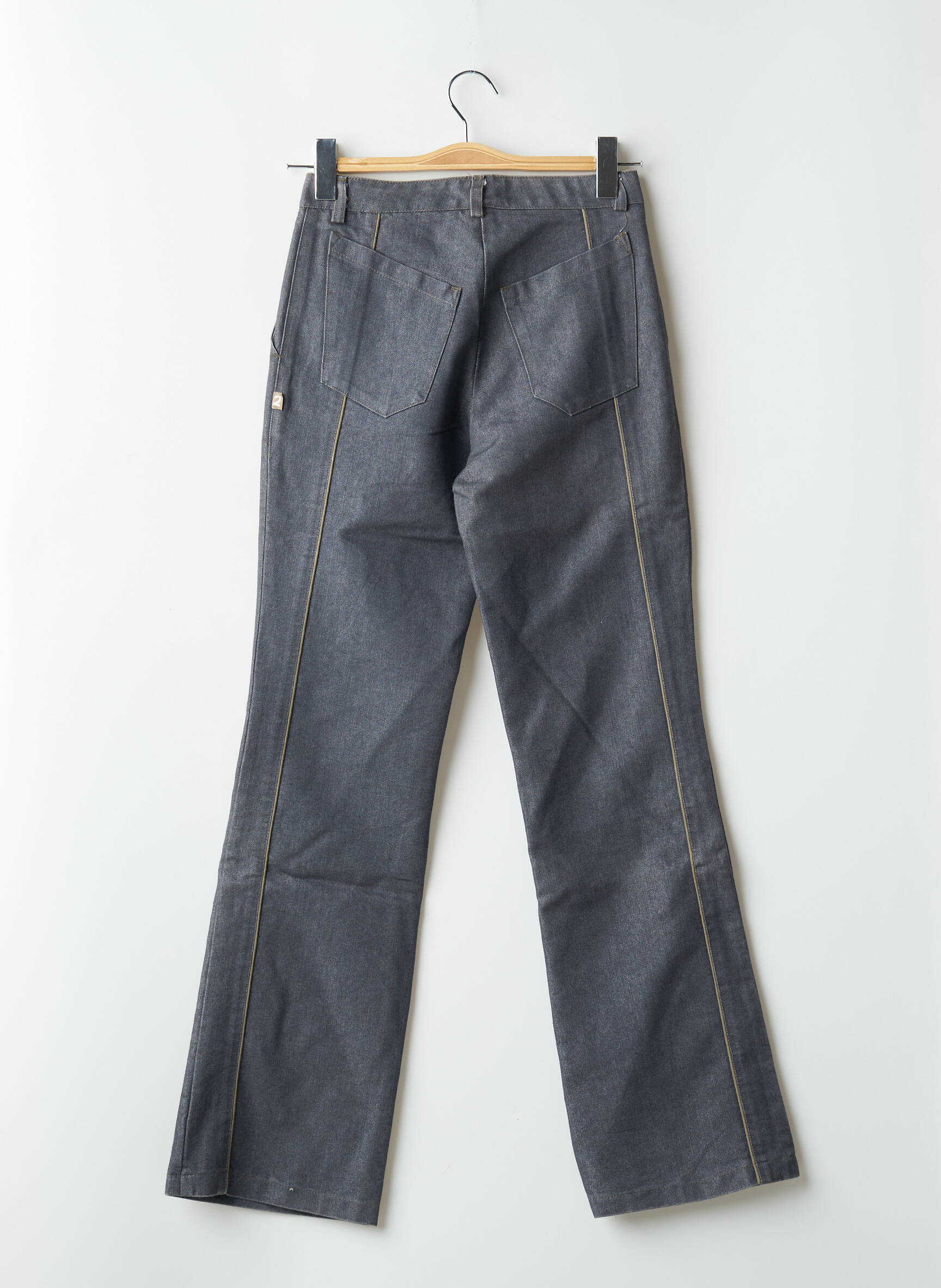 Bootcut džinsai aukšta talija aukšta talija pilka TWO ANGLE moteris