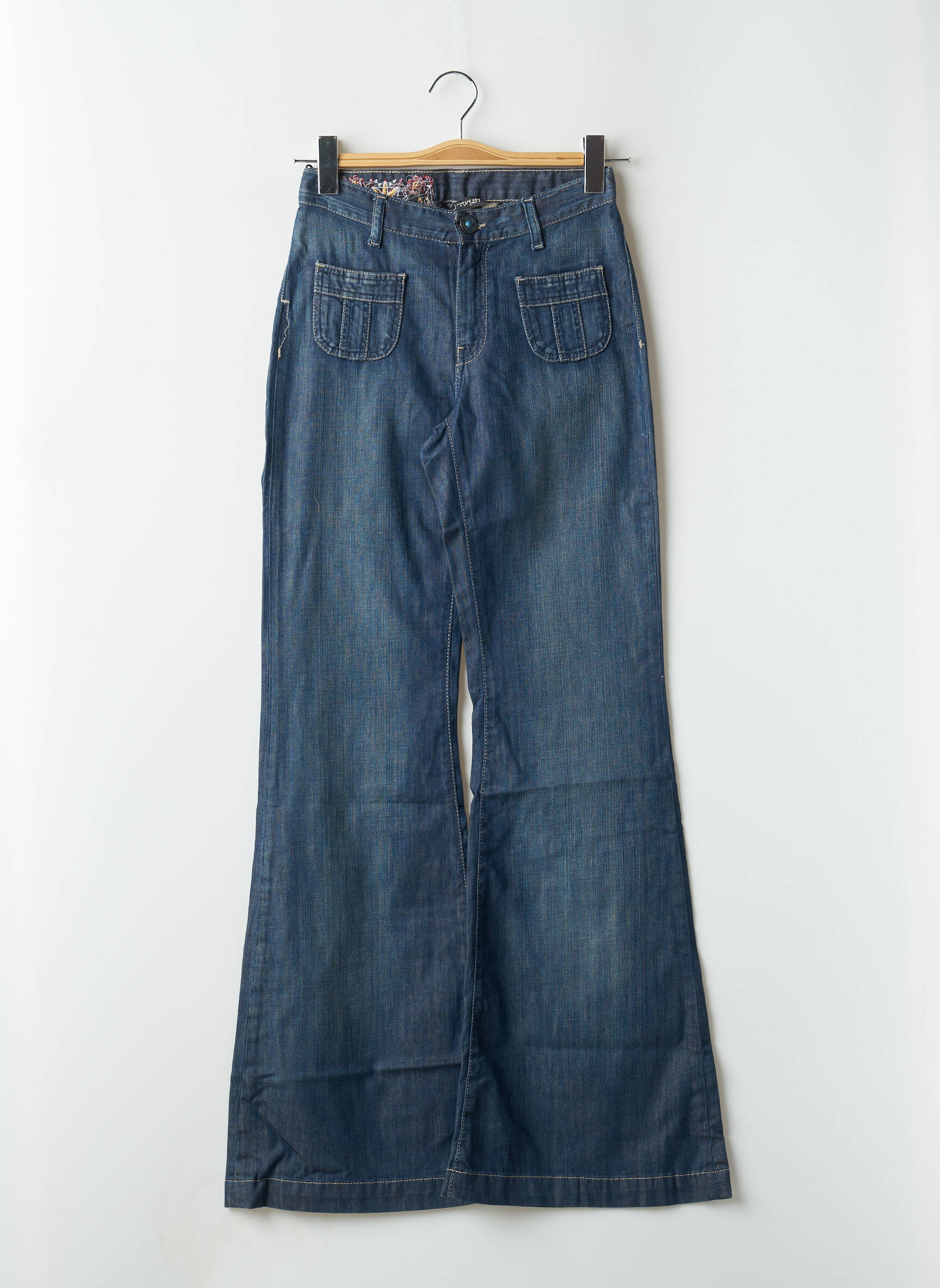 Bootcut džinsai kišenės mėlyna TEDDY SMITH moteris