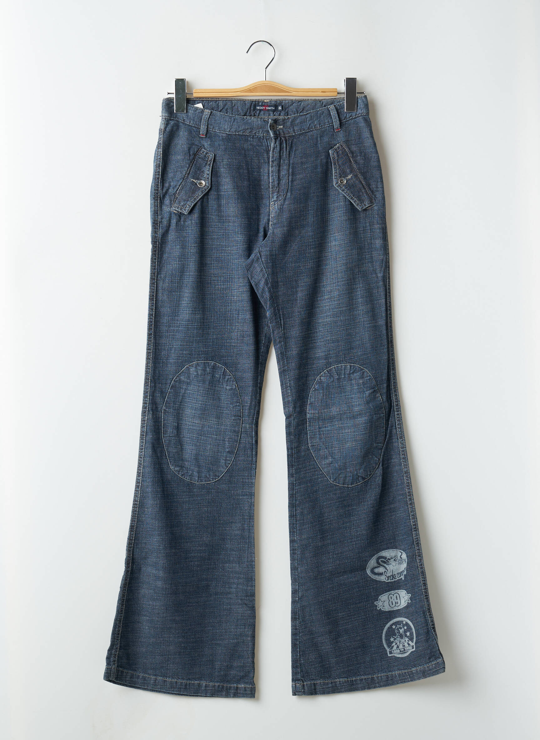 Bootcut džinsai kišenės mėlyna TEDDY SMITH moteris