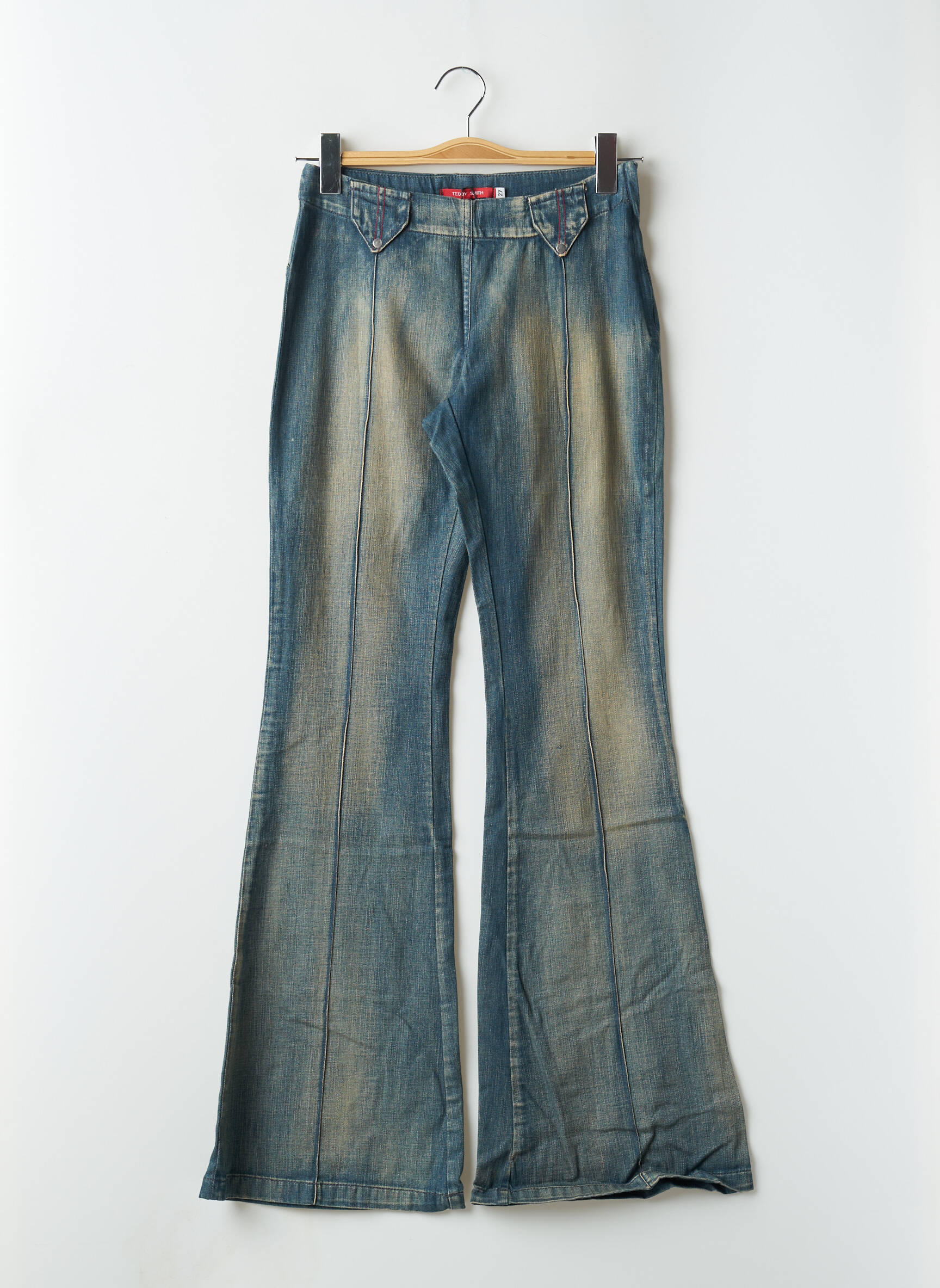 Bootcut džinsai denimo audinys mėlyna TEDDY SMITH moteris
