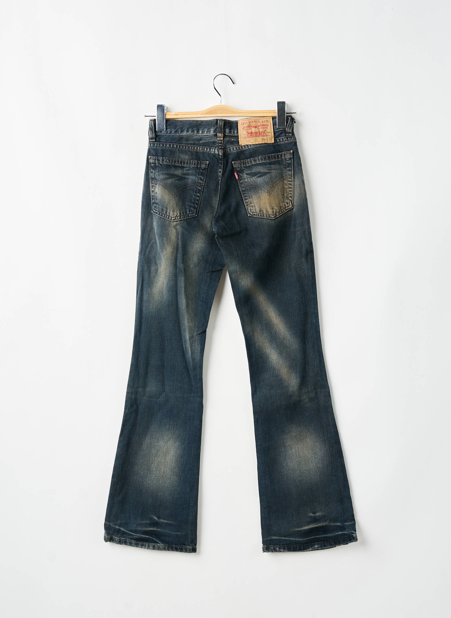 Bootcut džinsai tamprumas maža dydžio mėlyna LEVI'S moteris