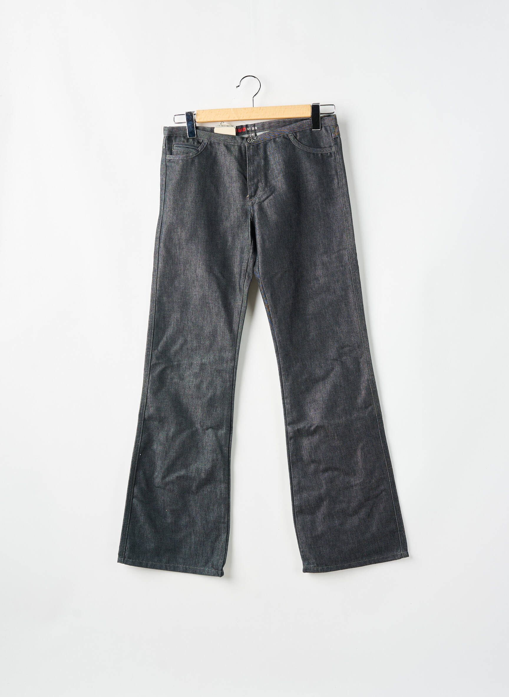 Bootcut džinsai kišenės pilka RWD moteris