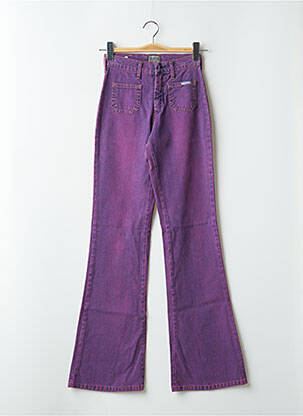 Bootcut džinsai aukšta talija aukšta talija violetinis CIMARRON moteris