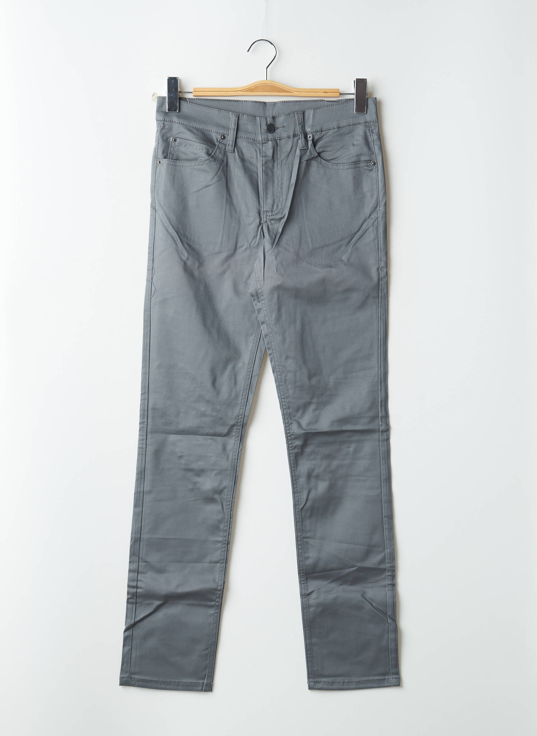 Lieknos kelnės aukšta talija aukšta talija pilka CHEAP MONDAY moteris