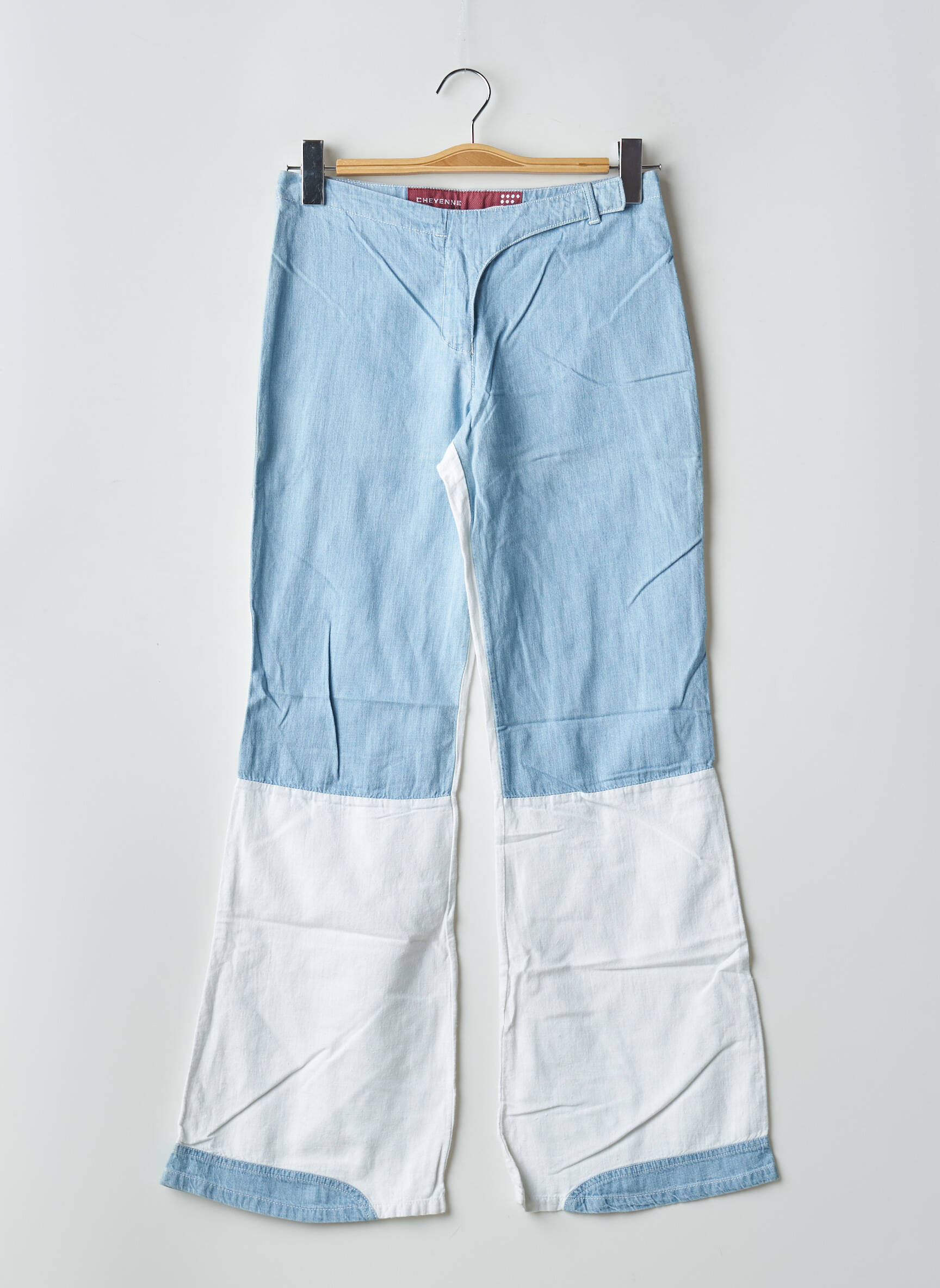 Bootcut džinsai išblukęs maža dydžio mėlyna CHEYENNE moteris