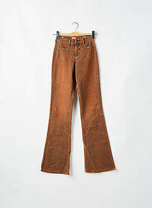 Bootcut džinsai aukšta talija aukšta talija oranžinė CIMARRON moteris