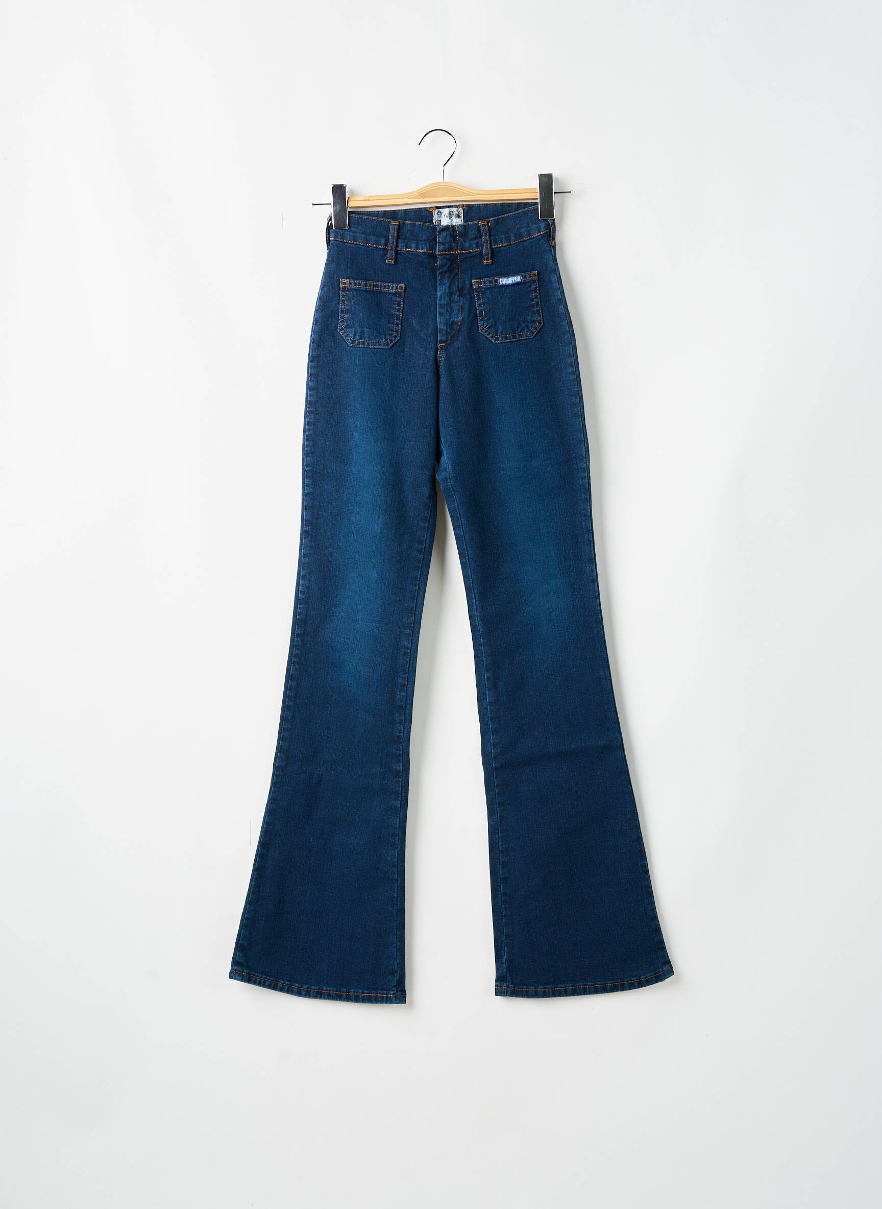 Bootcut džinsai aukšta talija aukšta talija mėlyna CIMARRON moteris