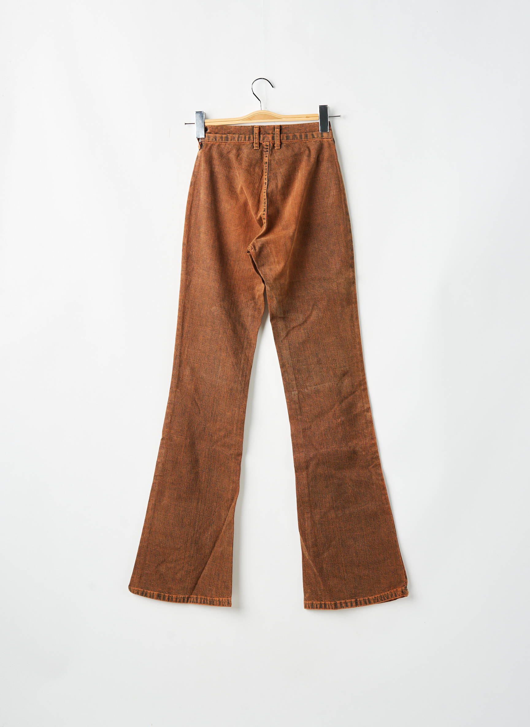 Bootcut džinsai aukšta talija aukšta talija oranžinė CIMARRON moteris