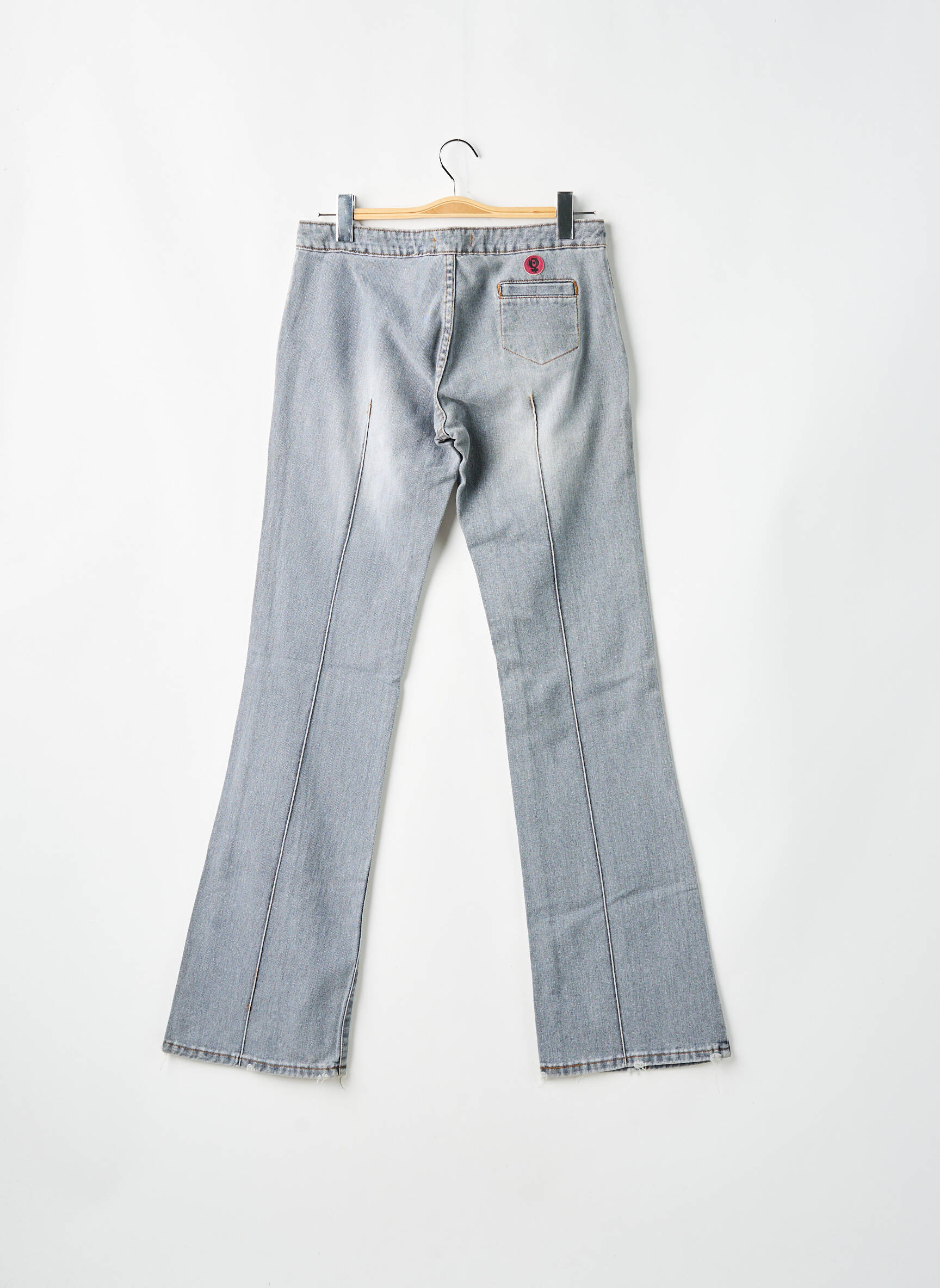 Bootcut džinsai užtrauktukas po lipduku uždarymas maža dydžio pilka CIMARRON moteris