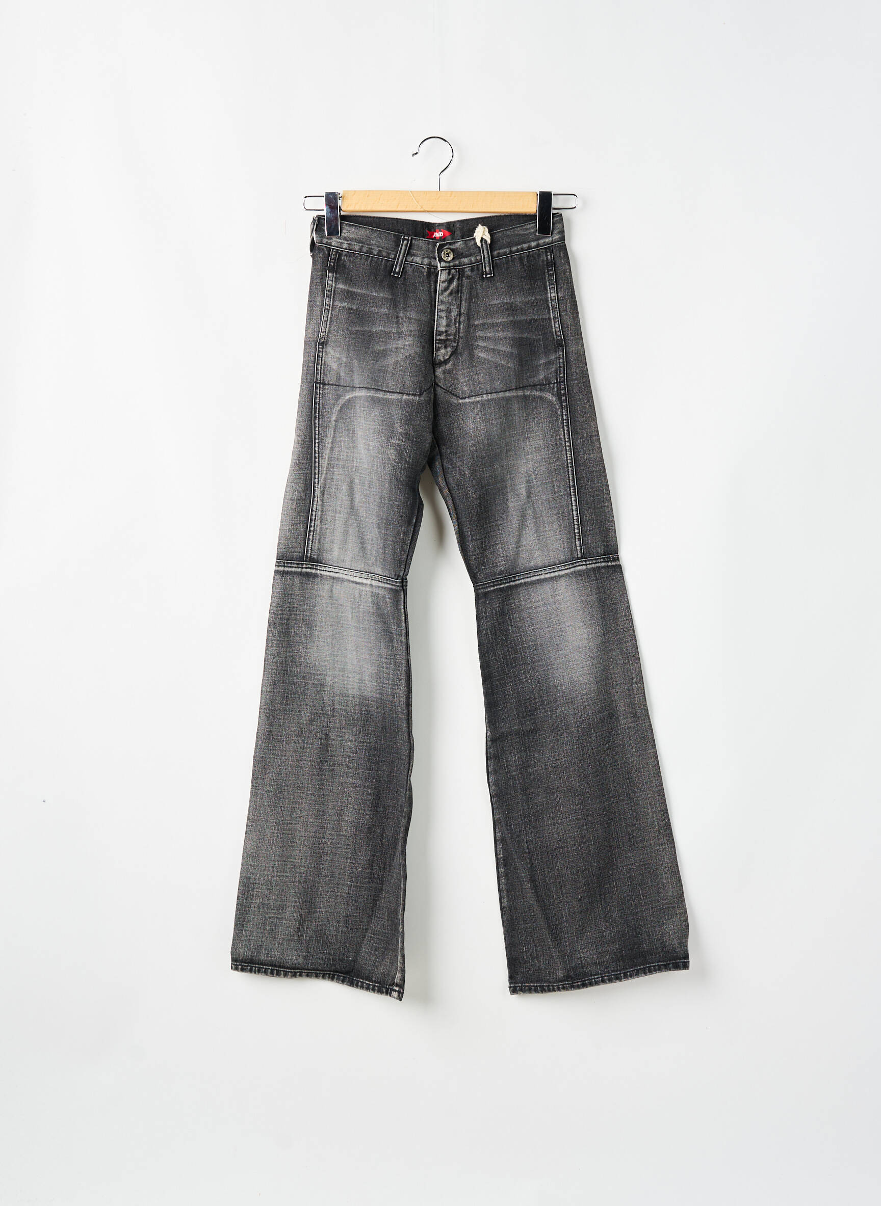 Bootcut džinsai brutinis audimas maža dydžio pilka REDWOOD moteris