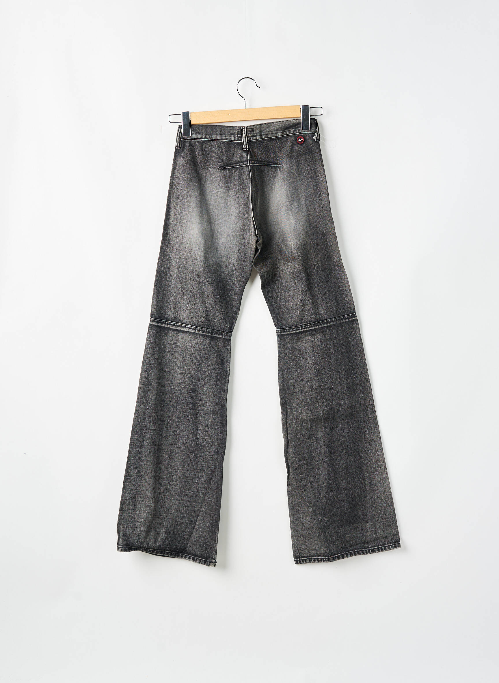 Bootcut džinsai brutinis audimas maža dydžio pilka REDWOOD moteris