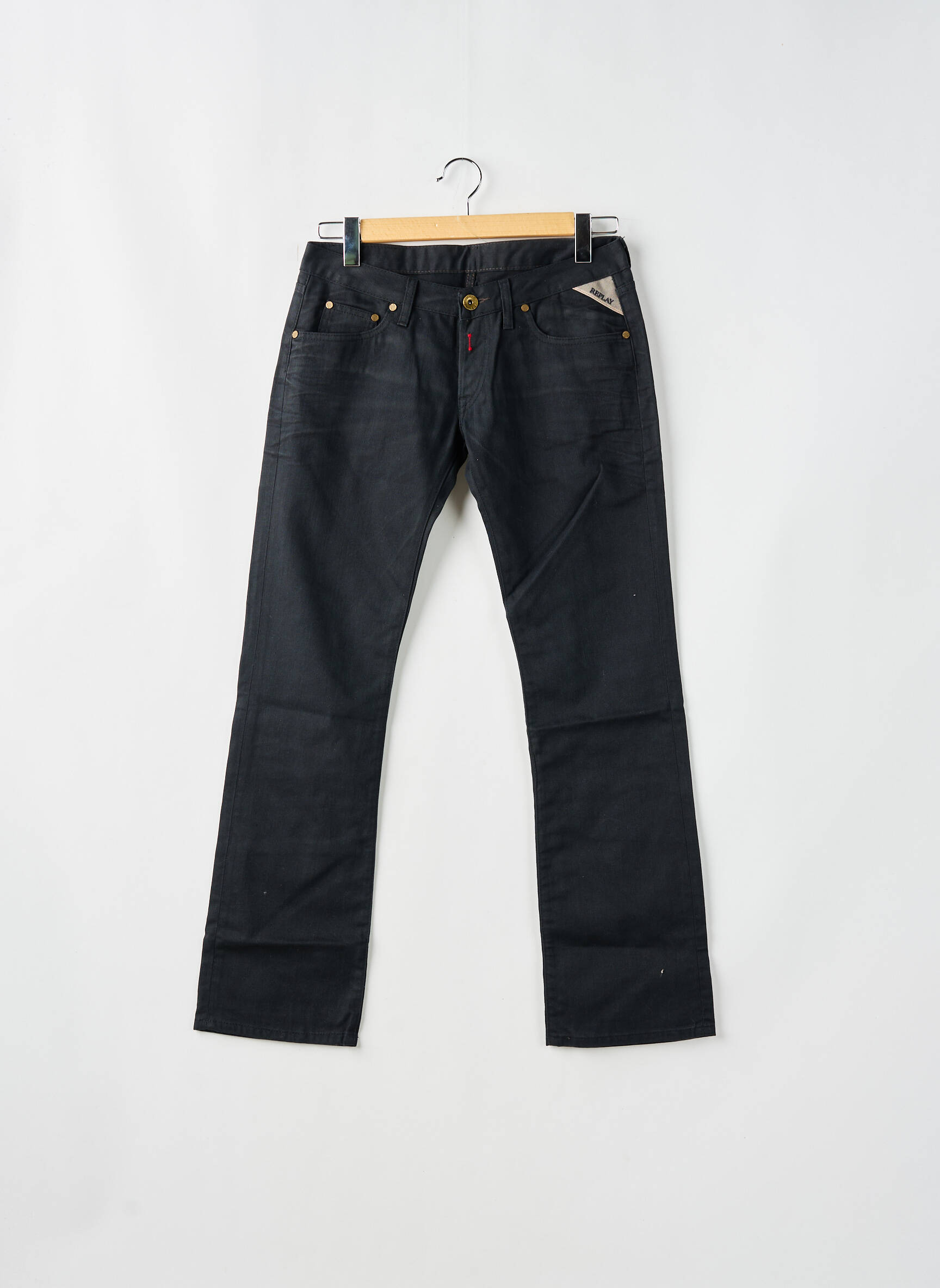 Bootcut džinsai kišenės maža dydžio juodas REPLAY moteris