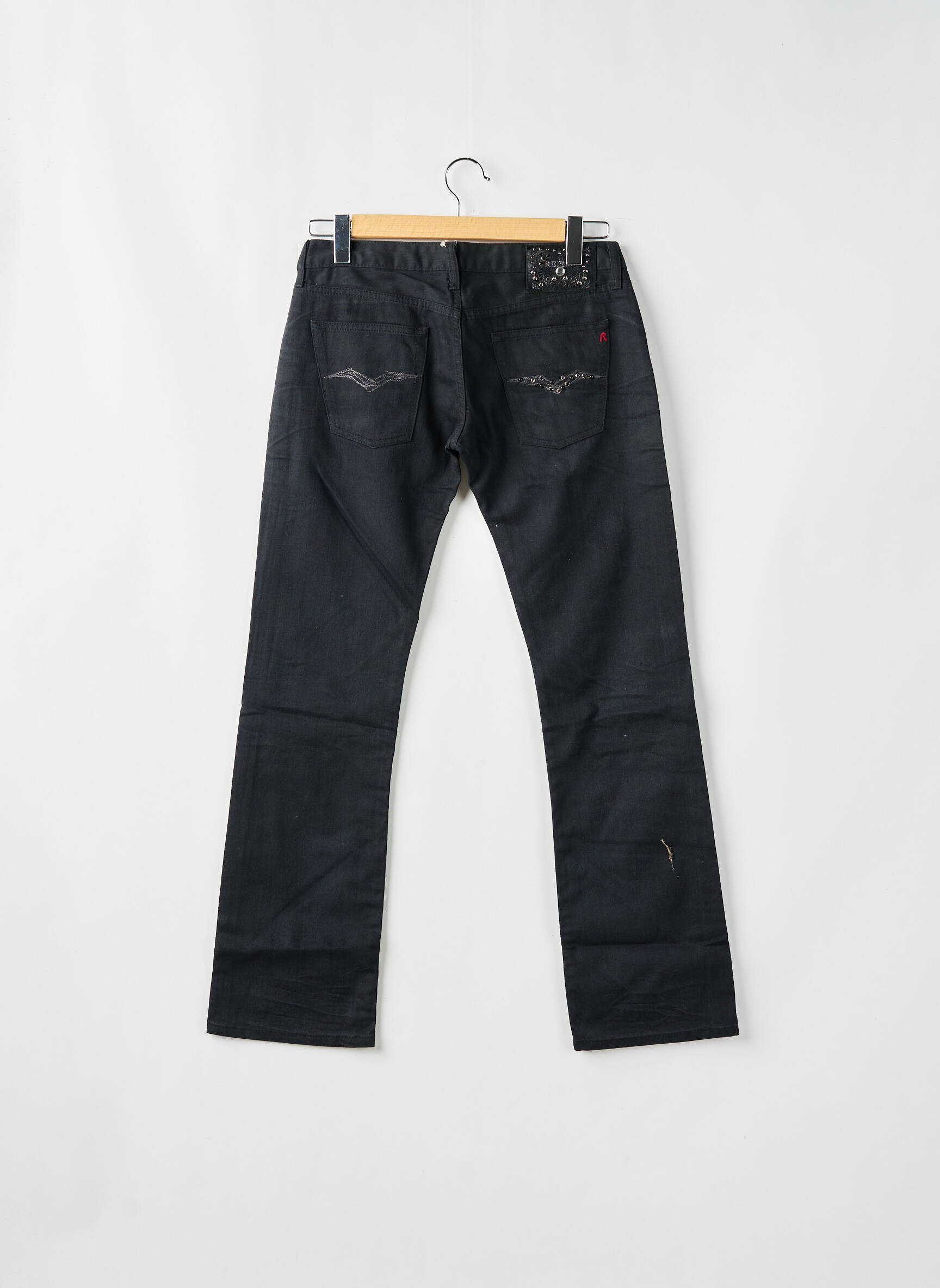 Bootcut džinsai kišenės maža dydžio juodas REPLAY moteris