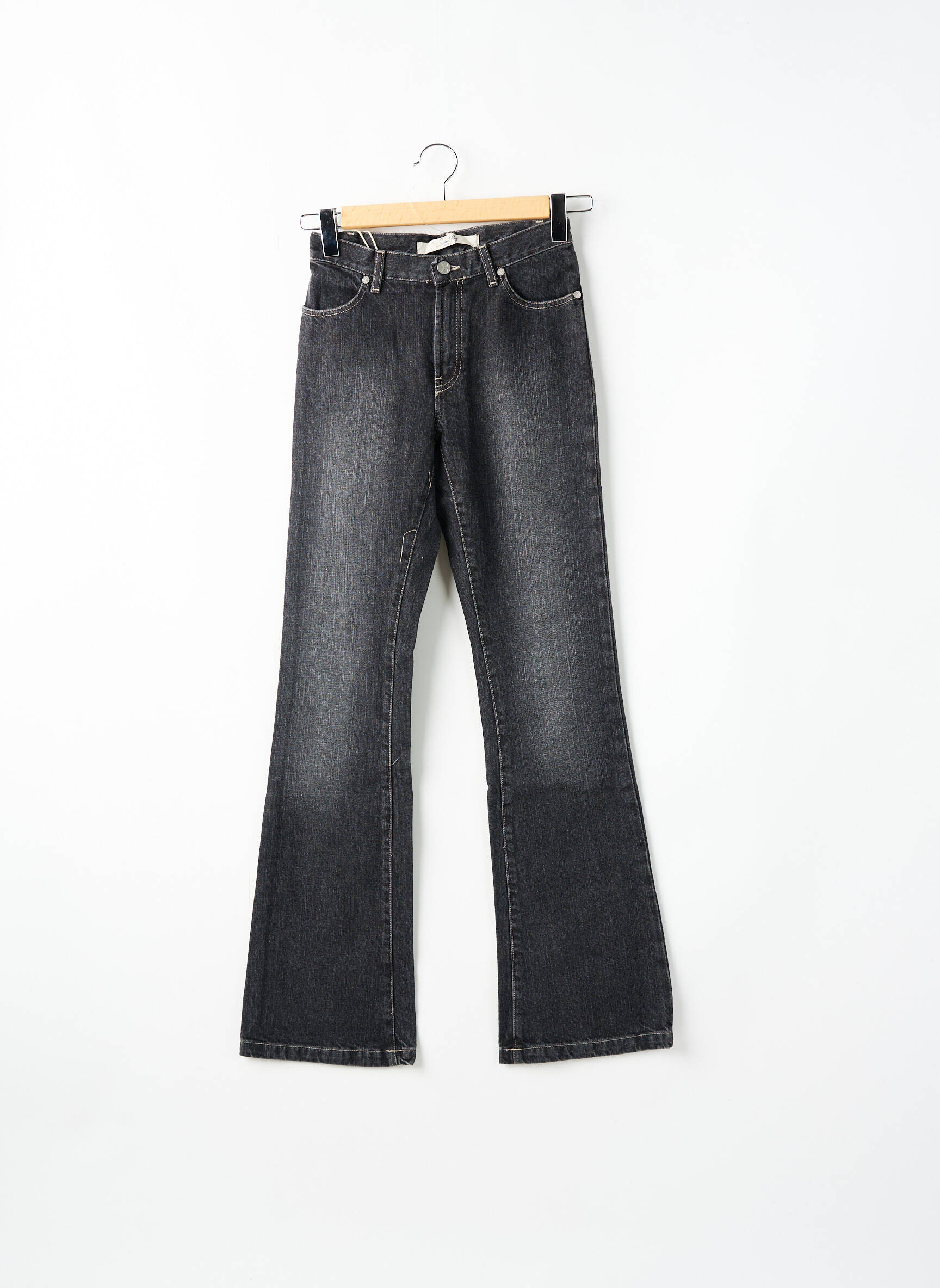 Bootcut džinsai kišenės pilka SCHOOL RAG moteris