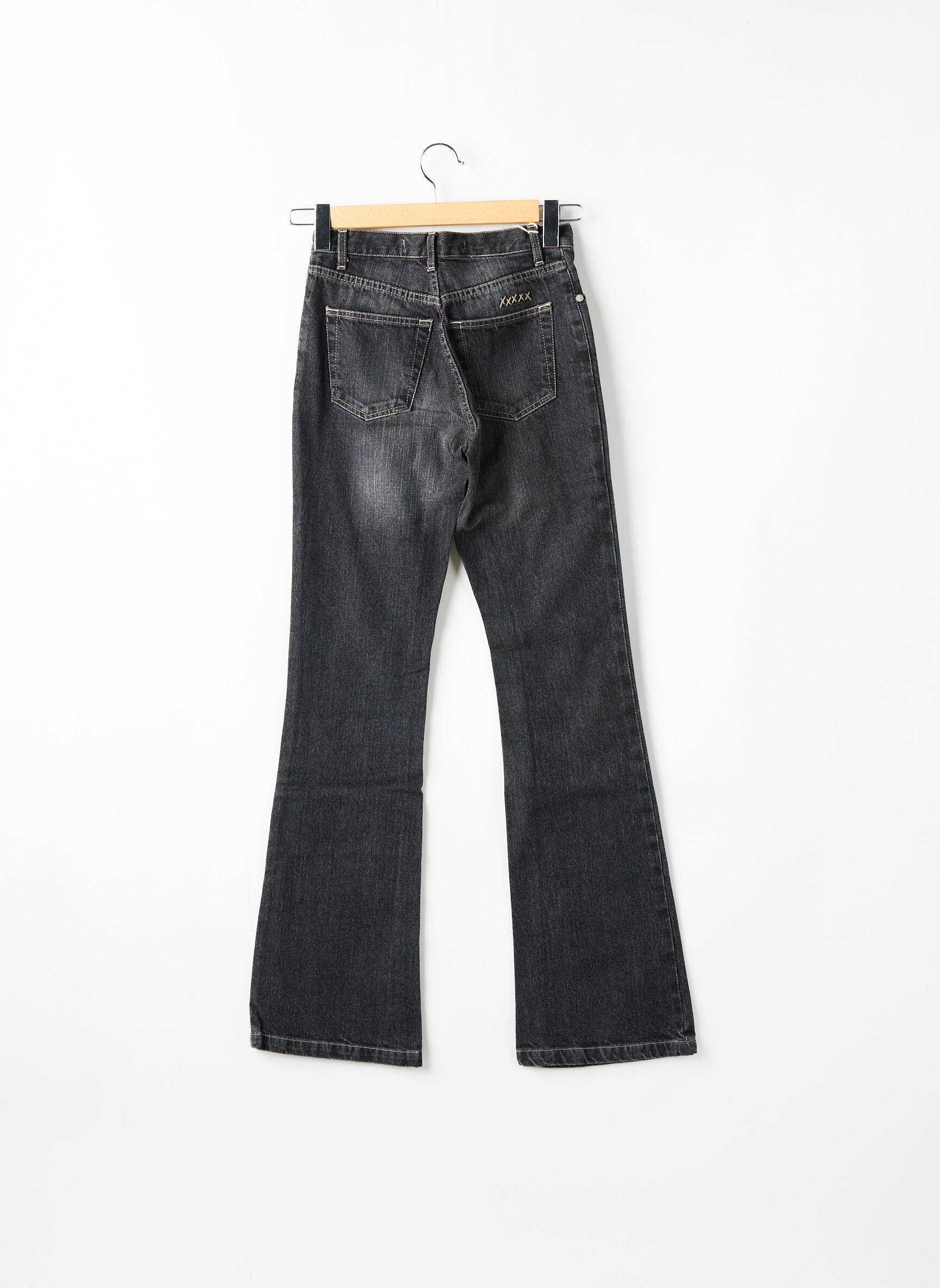 Bootcut džinsai kišenės pilka SCHOOL RAG moteris