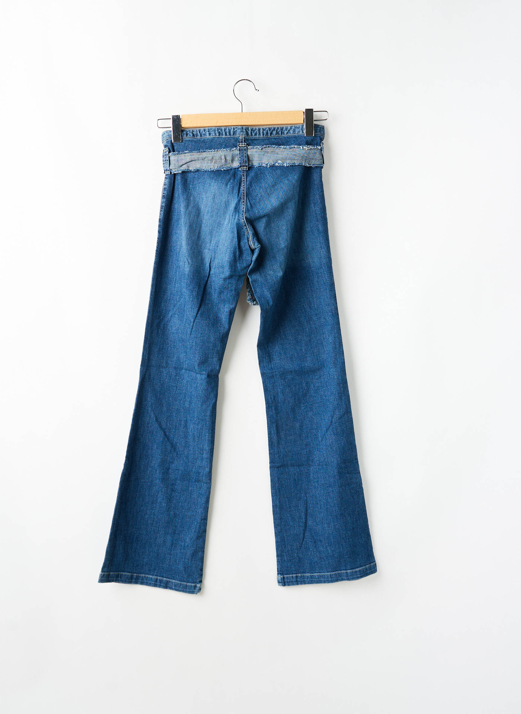 Bootcut džinsai aukšta talija aukšta talija mėlyna TEDDY SMITH moteris