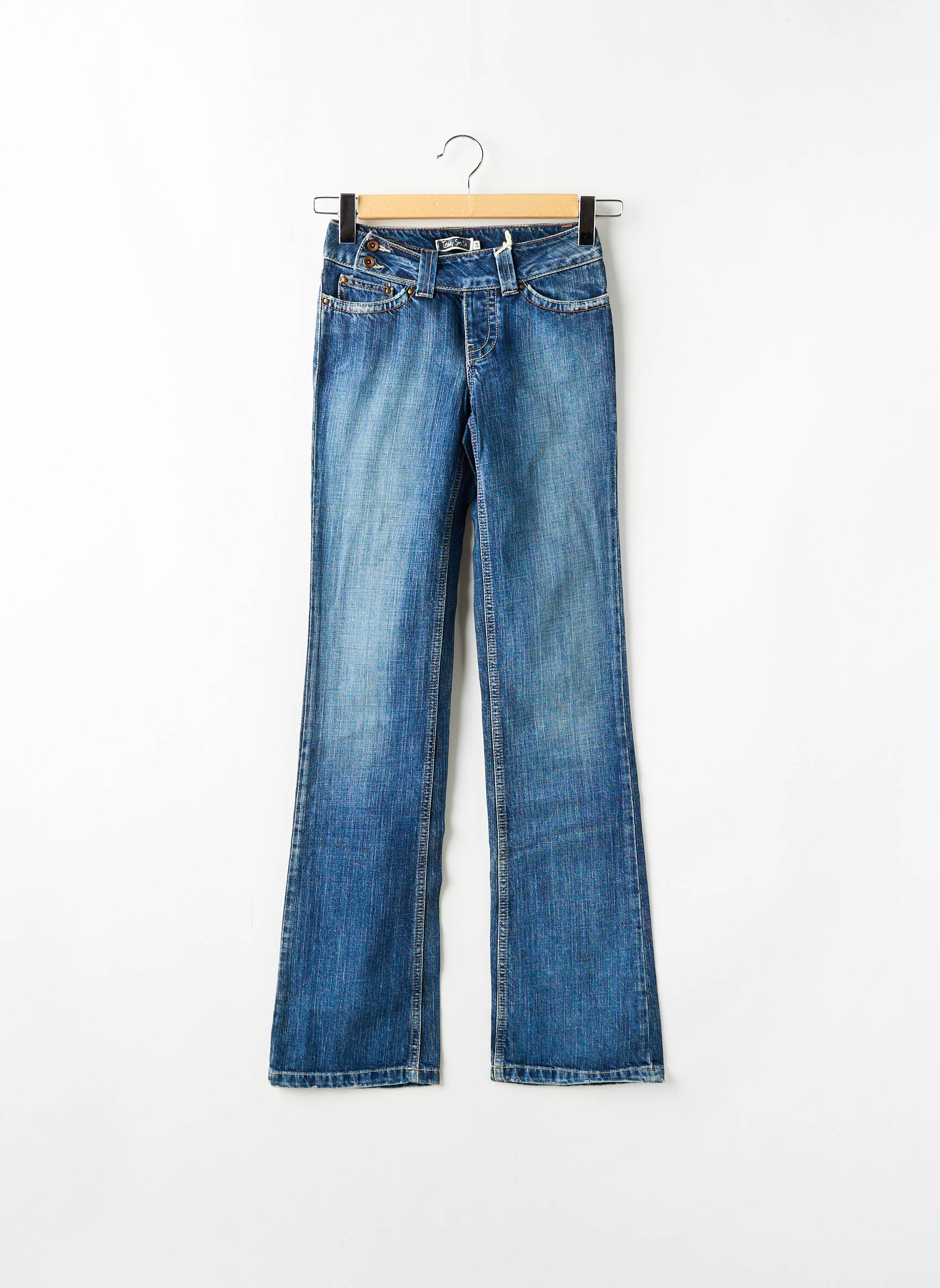 Bootcut džinsai tamprumas maža dydžio mėlyna TEDDY SMITH moteris