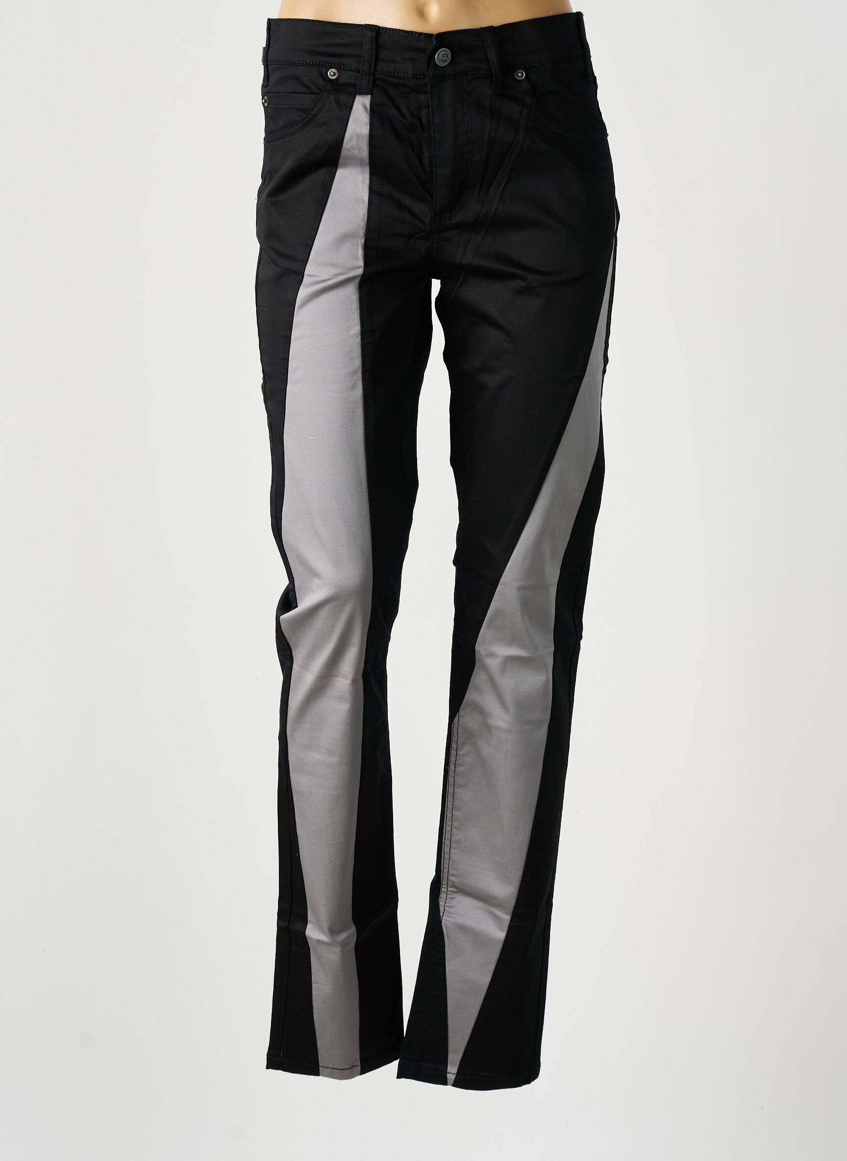 Lieknos kelnės aukšta talija aukšta talija juodas CHEAP MONDAY moteris