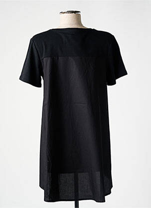 Trumpa rankovė tunika jersey audinys juodas ORTO BOTANICO moteris