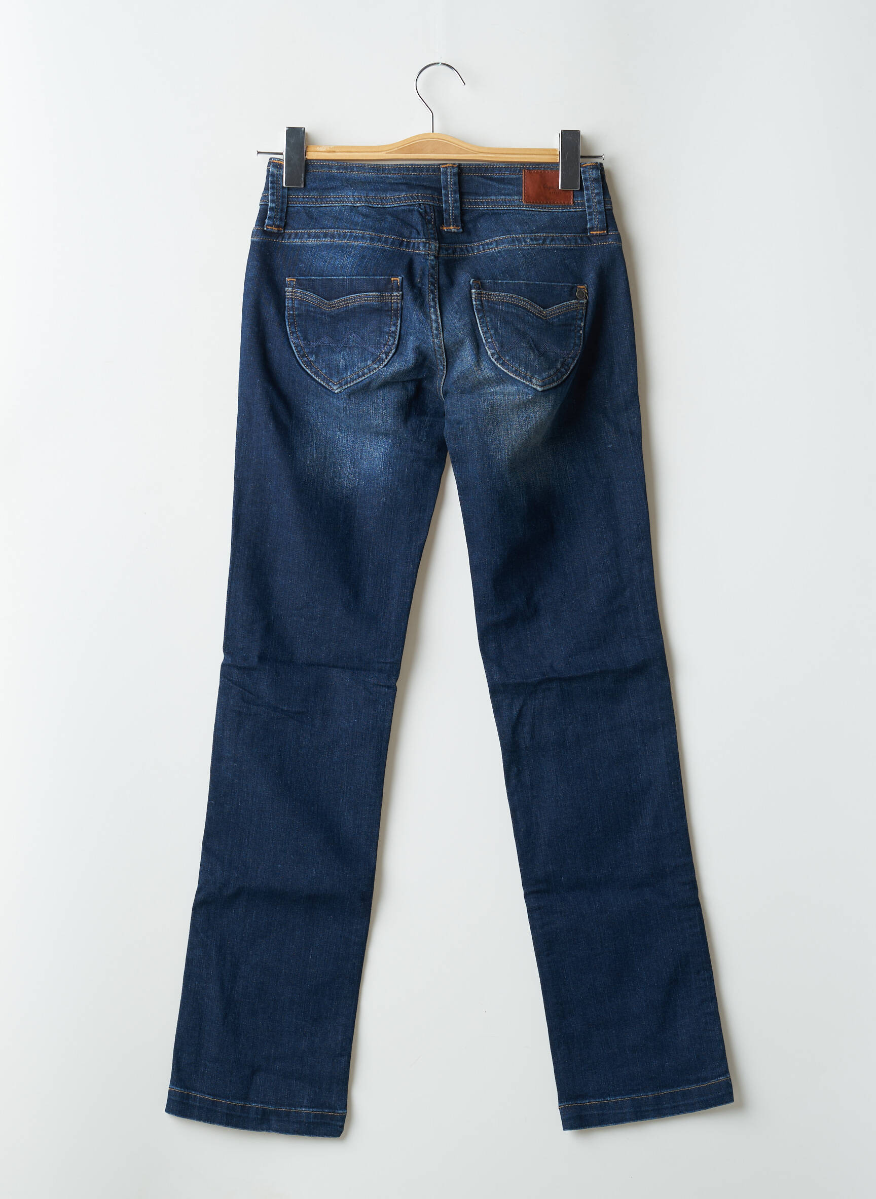 Tiesios kirpimo džinsai tamprumas maža dydžio mėlyna PEPE JEANS moteris