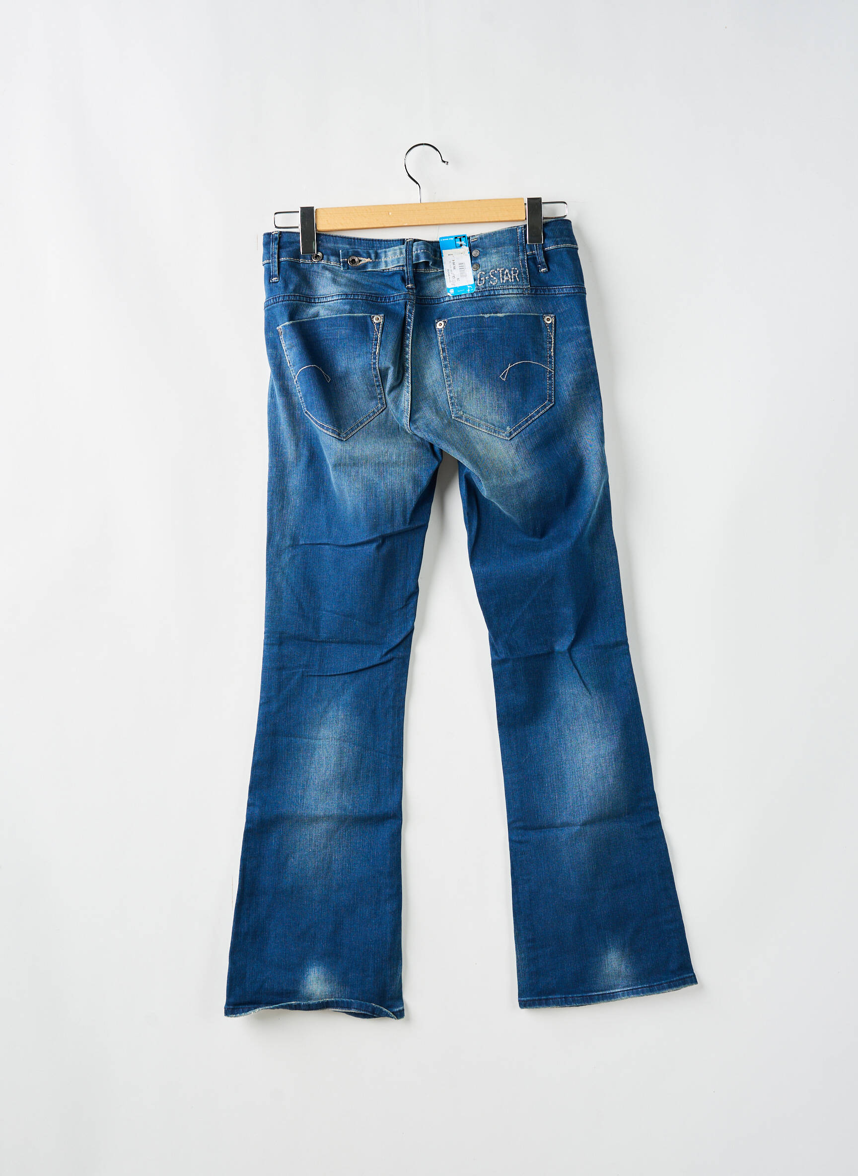 Bootcut džinsai tamprumas maža dydžio mėlyna G STAR moteris