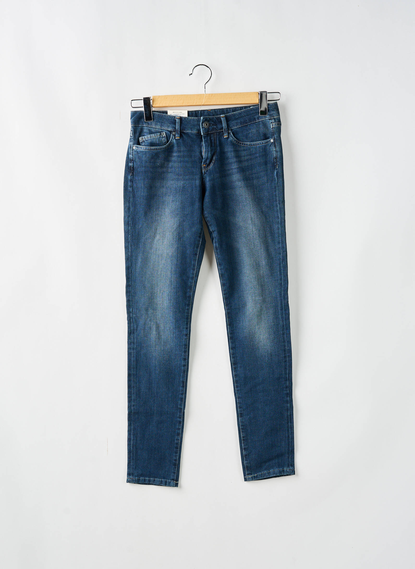 Lieknos džinsai brutinis audimas normala dydis mėlyna PEPE JEANS moteris