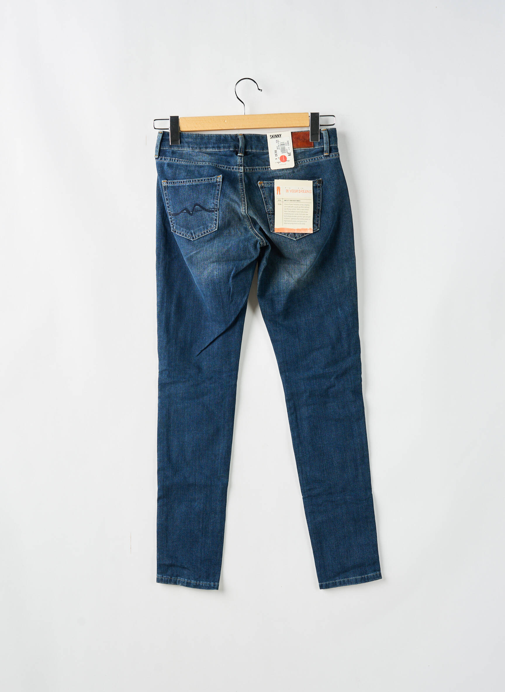 Lieknos džinsai brutinis audimas normala dydis mėlyna PEPE JEANS moteris