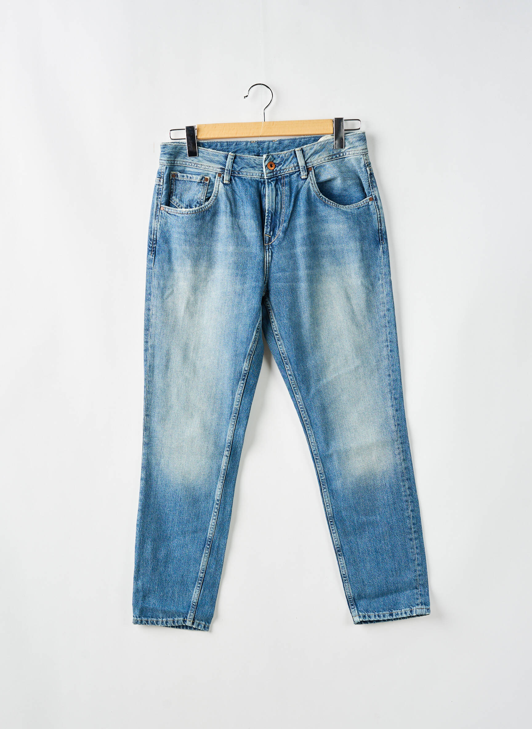 Lieknos džinsai brutinis audimas normala dydis mėlyna PEPE JEANS moteris