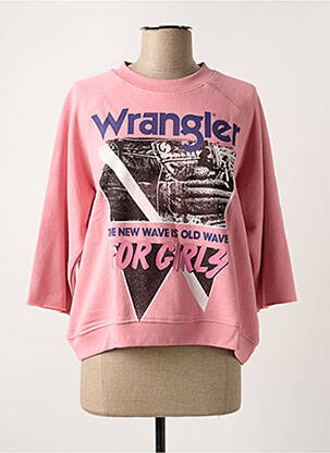 Megztinis apatinė dalis siaura 3/4 rankovės rožinė WRANGLER moteris