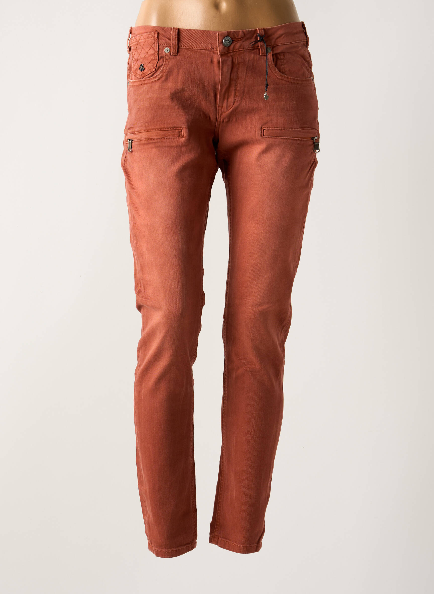 Lieknos džinsai maža dydžio maža dydžio oranžinė MAISON SCOTCH moteris