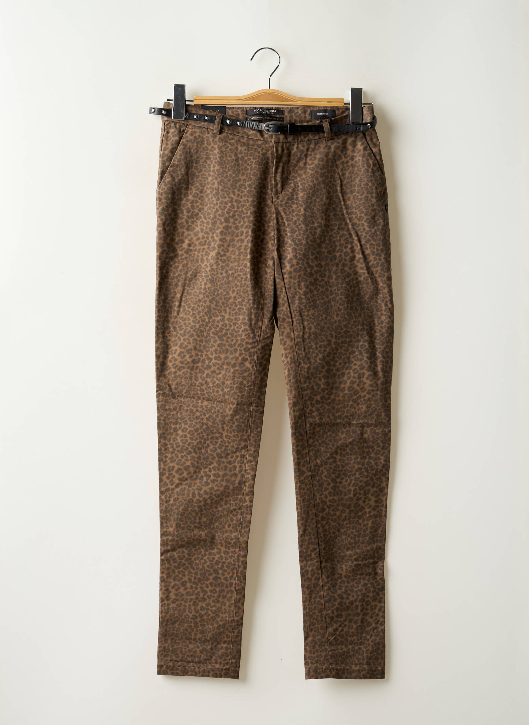 Chino kelnė maža dydžio maža dydžio rudas MAISON SCOTCH moteris