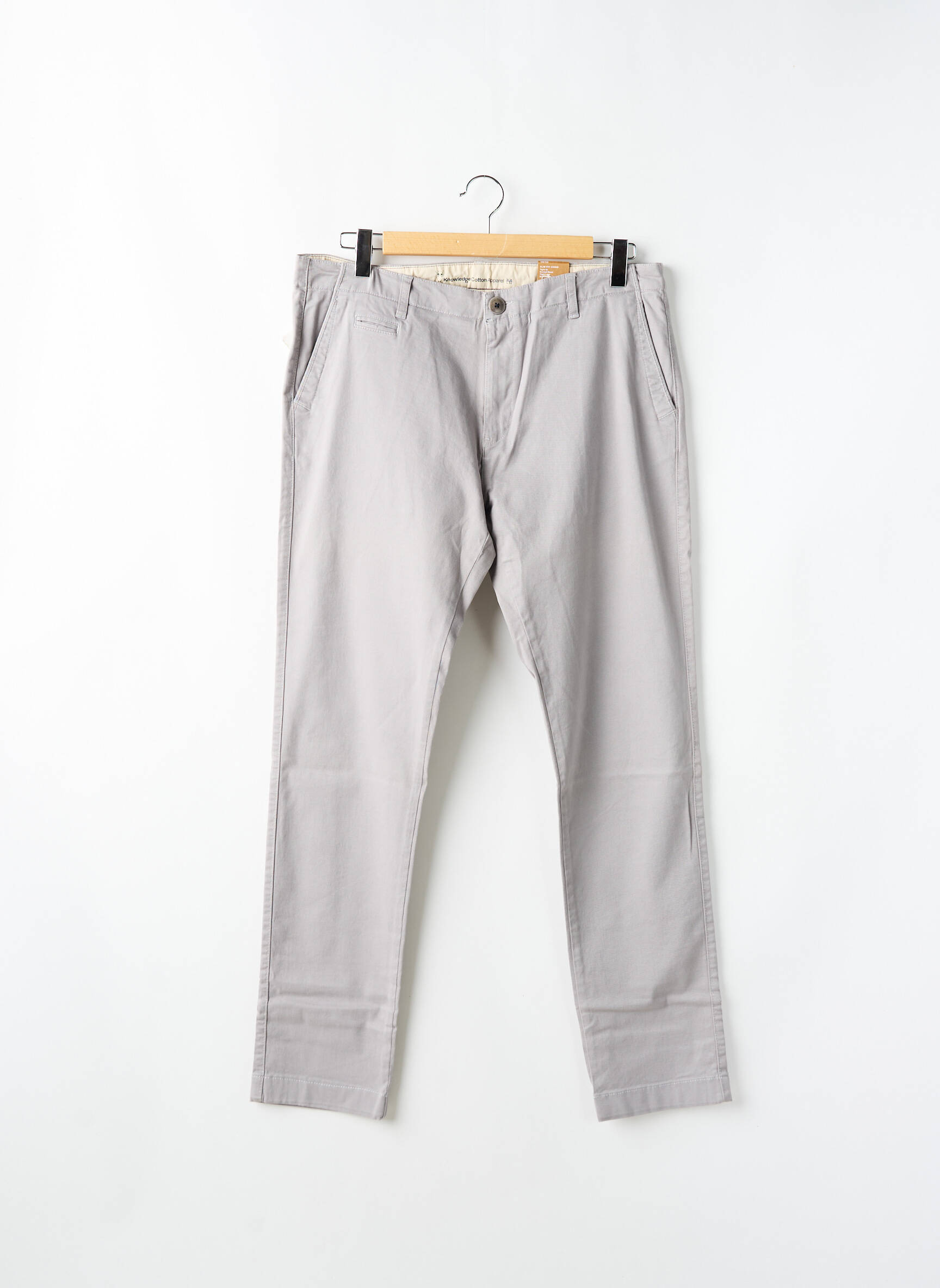 Chino kelnė tamprumas normala dydis pilka KNOWLEDGE COTTON APPAREL vyras